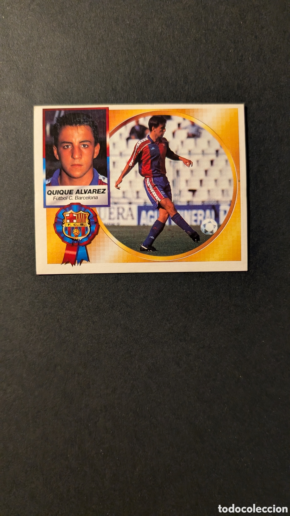Cromos de F&uacute;tbol: QUIQUE ALVAREZ BARCELONA COLOCA LIGA ESTE 1994/95 NUNCA PEGADO SIN PEGAR