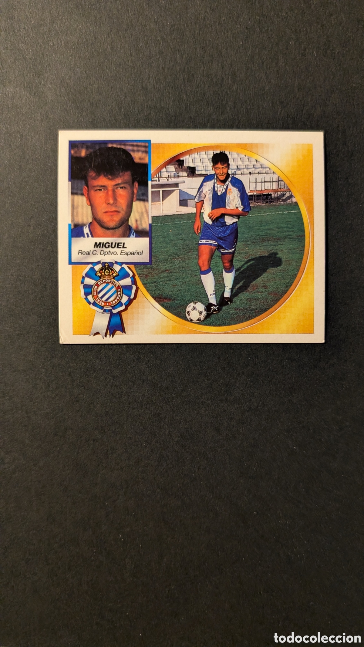 Cartes &agrave; collectionner de Football: MIGUEL ESPA&Ntilde;OL COLOCA LIGA ESTE 1994/95 NUNCA PEGADO SIN PEGAR