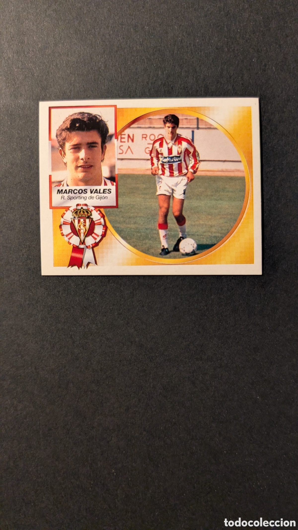 Cartes &agrave; collectionner de Football: MARCOS VALES SPORTING GIJON COLOCA LIGA ESTE 1994/95 NUNCA PEGADO SIN PEGAR