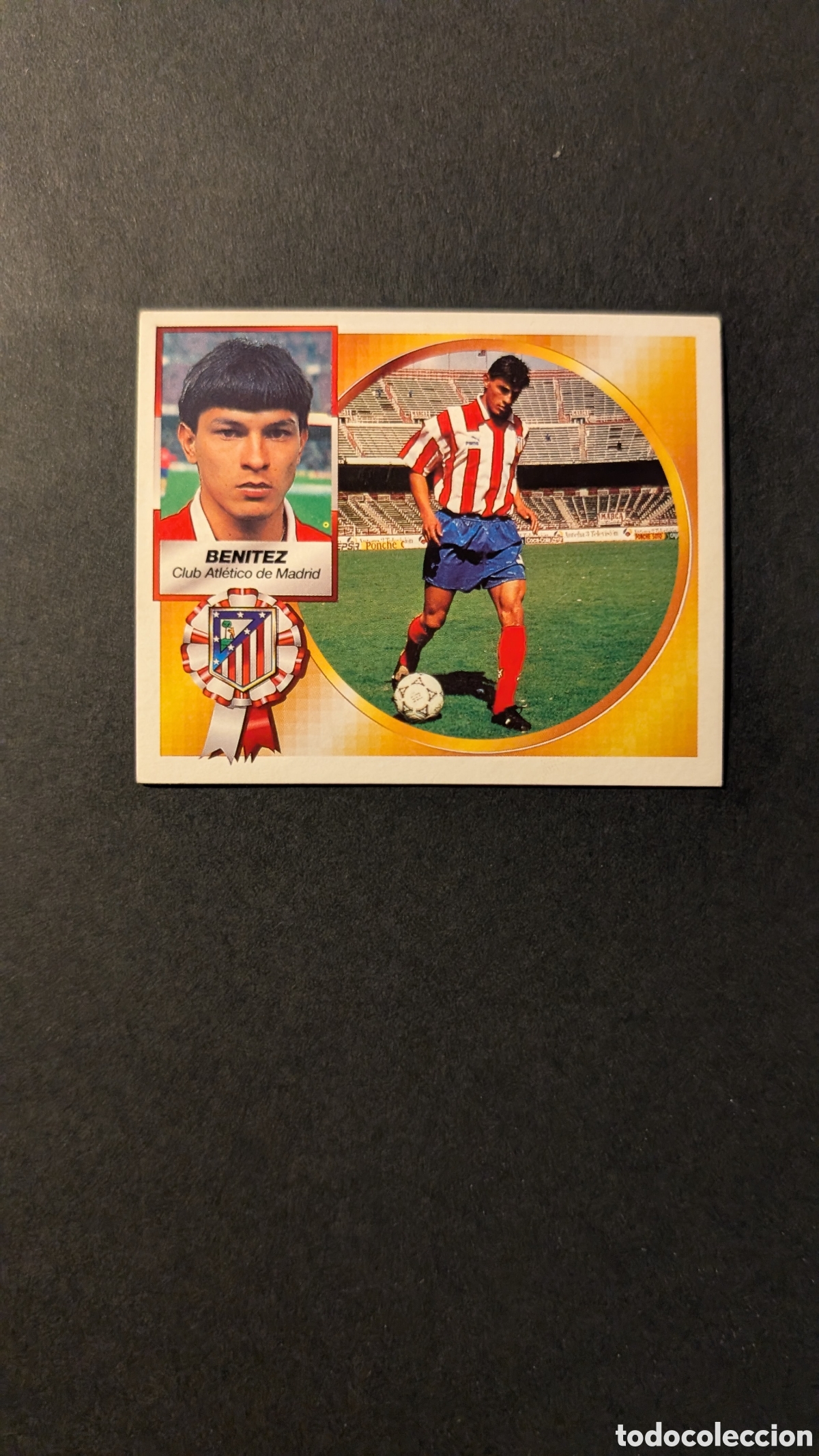 Cromos de F&uacute;tbol: BENITEZ ATLETICO MADRID COLOCA LIGA ESTE 1994/95 NUNCA PEGADO SIN PEGAR