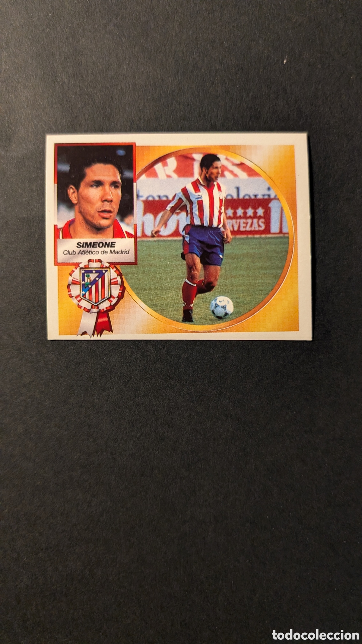 Cromos de F&uacute;tbol: SIMEONE ATLETICO MADRID COLOCA LIGA ESTE 1994/95 NUNCA PEGADO SIN PEGAR