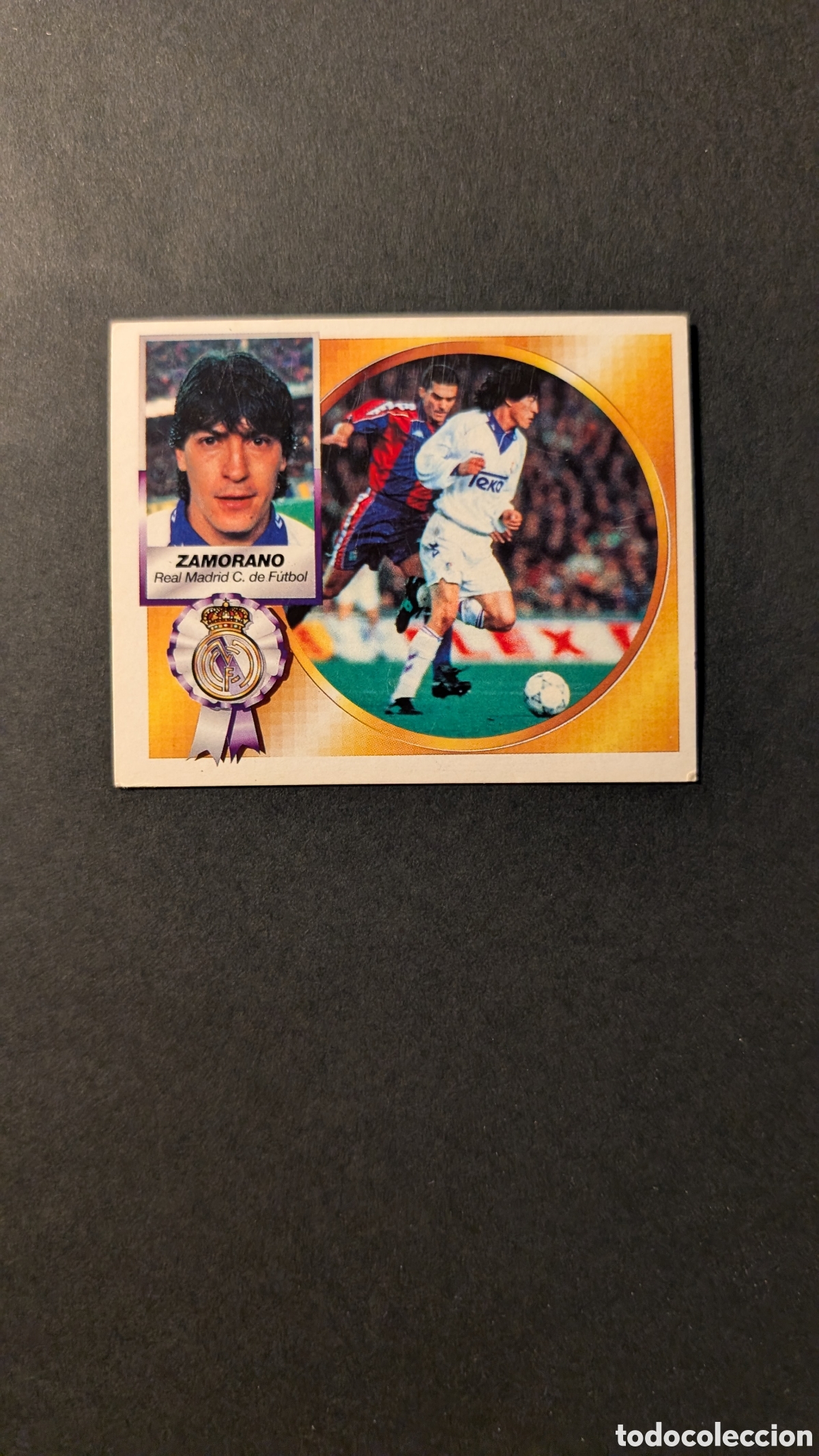 Cromos de F&uacute;tbol: ZAMORANO REAL MADRID COLOCA LIGA ESTE 1994/95 NUNCA PEGADO SIN PEGAR