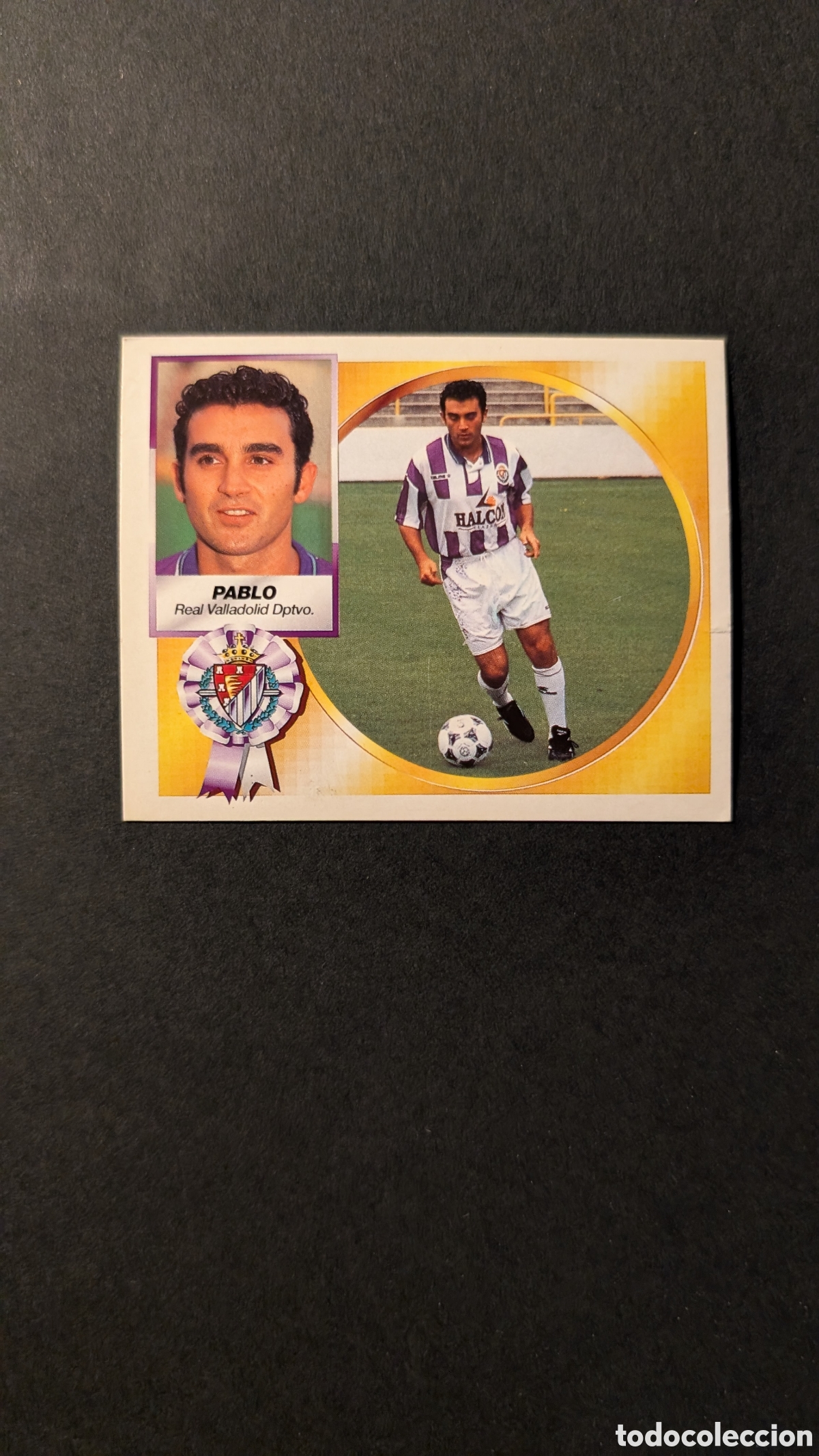 Fu&szlig;ball-Sticker: PABLO VERSION HALCON VALLADOLID COLOCA LIGA ESTE 1994/95 NUNCA PEGADO SIN PEGAR