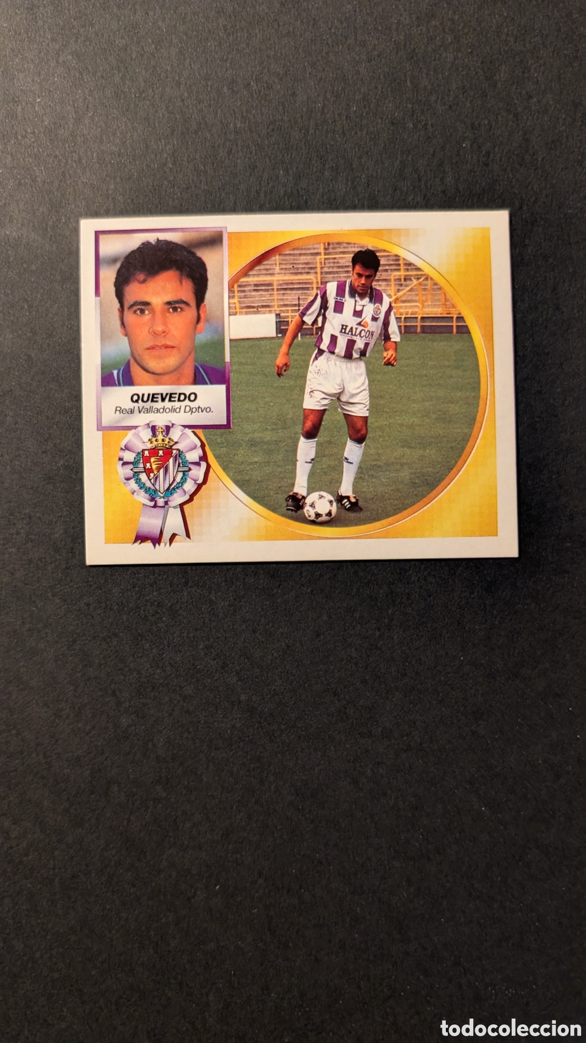 Fu&szlig;ball-Sticker: QUEVEDO VERSION HALCON VALLADOLID COLOCA LIGA ESTE 1994/95 NUNCA PEGADO SIN PEGAR