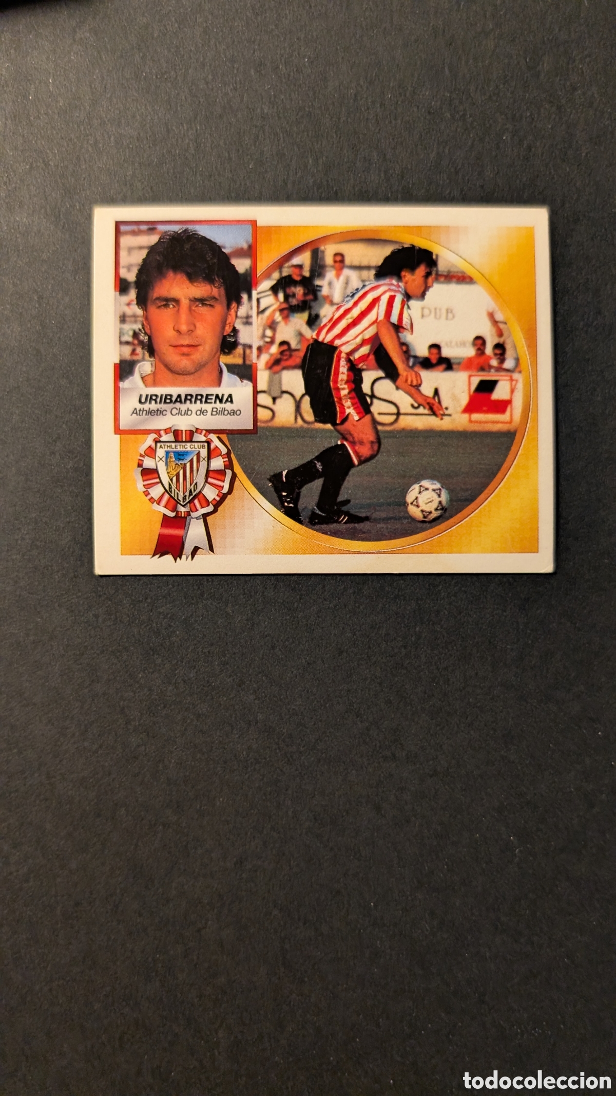 Cromos de F&uacute;tbol: URIBARRENA BILBAO BAJA LIGA ESTE 1994/95 NUNCA PEGADO SIN PEGAR