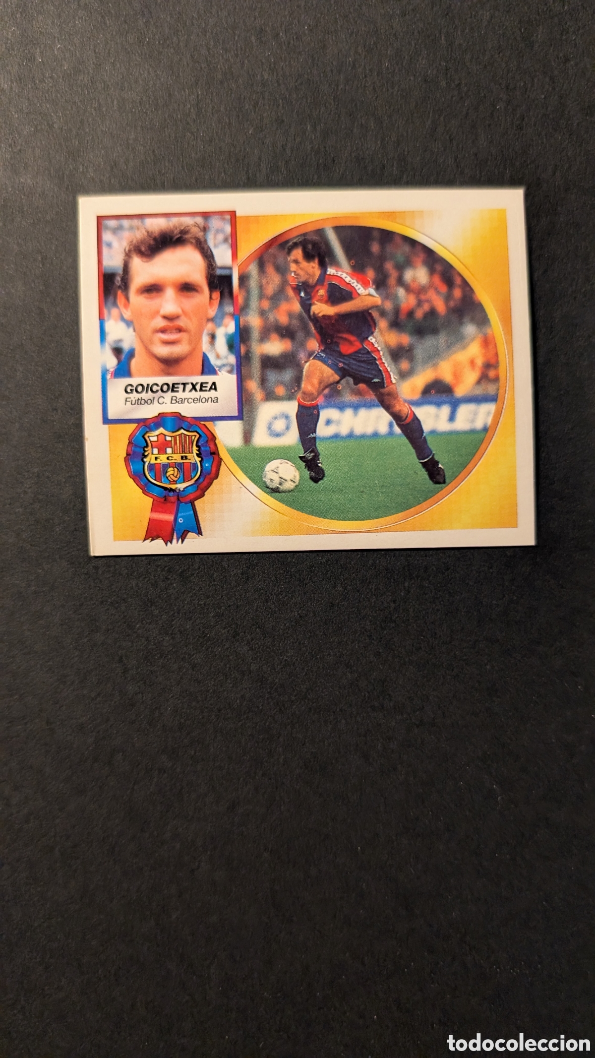 Cromos de F&uacute;tbol: GOICOETXEA BAJA BARCELONA LIGA ESTE 1994/95 NUNCA PEGADO SIN PEGAR