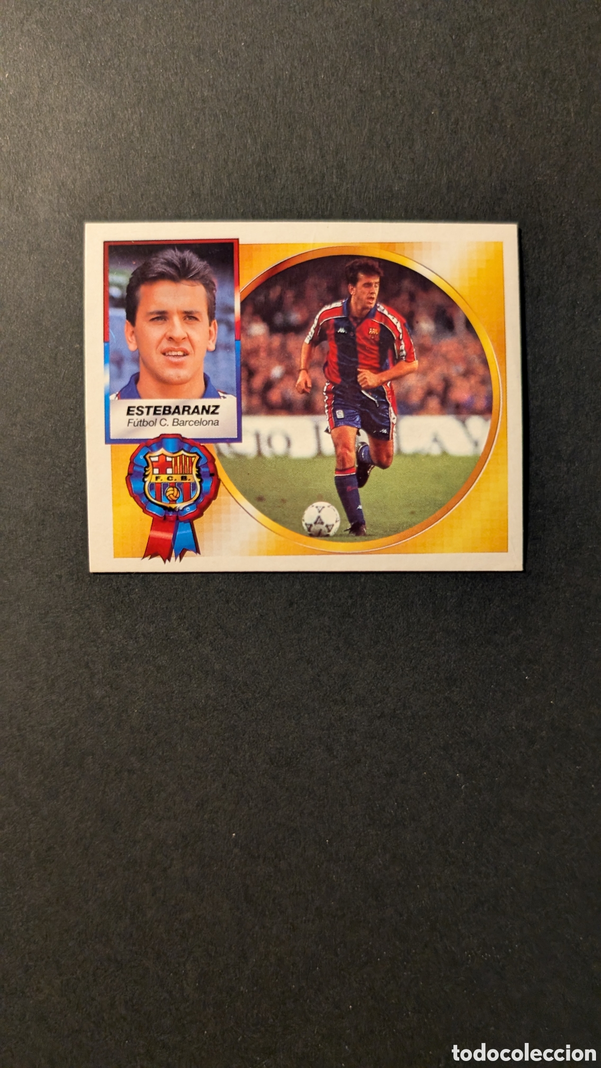 Cromos de F&uacute;tbol: ESTEBARANZ BAJA BARCELONA LIGA ESTE 1994/95 NUNCA PEGADO SIN PEGAR