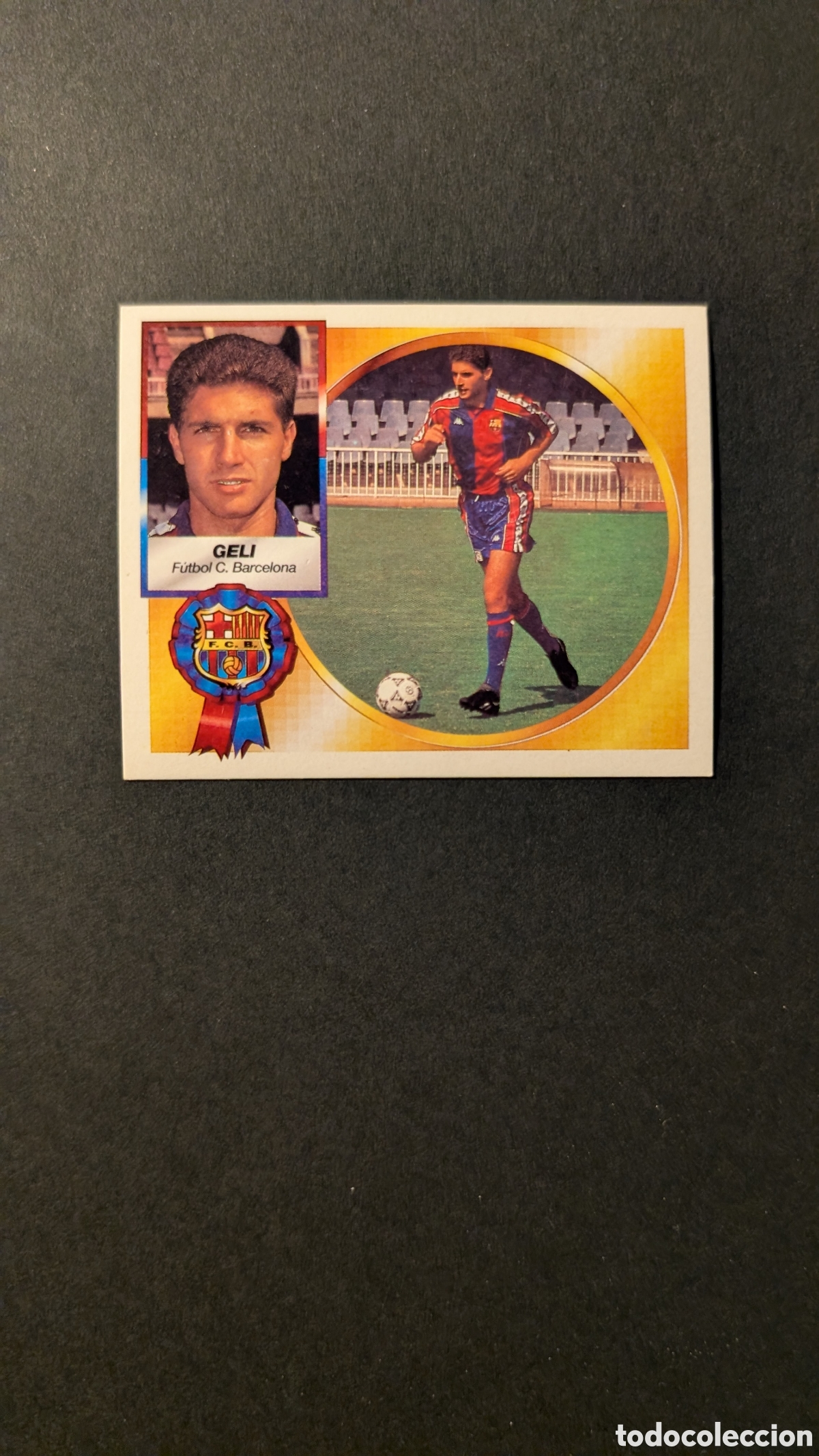 Cromos de F&uacute;tbol: GELI BAJA BARCELONA LIGA ESTE 1994/95 NUNCA PEGADO SIN PEGAR