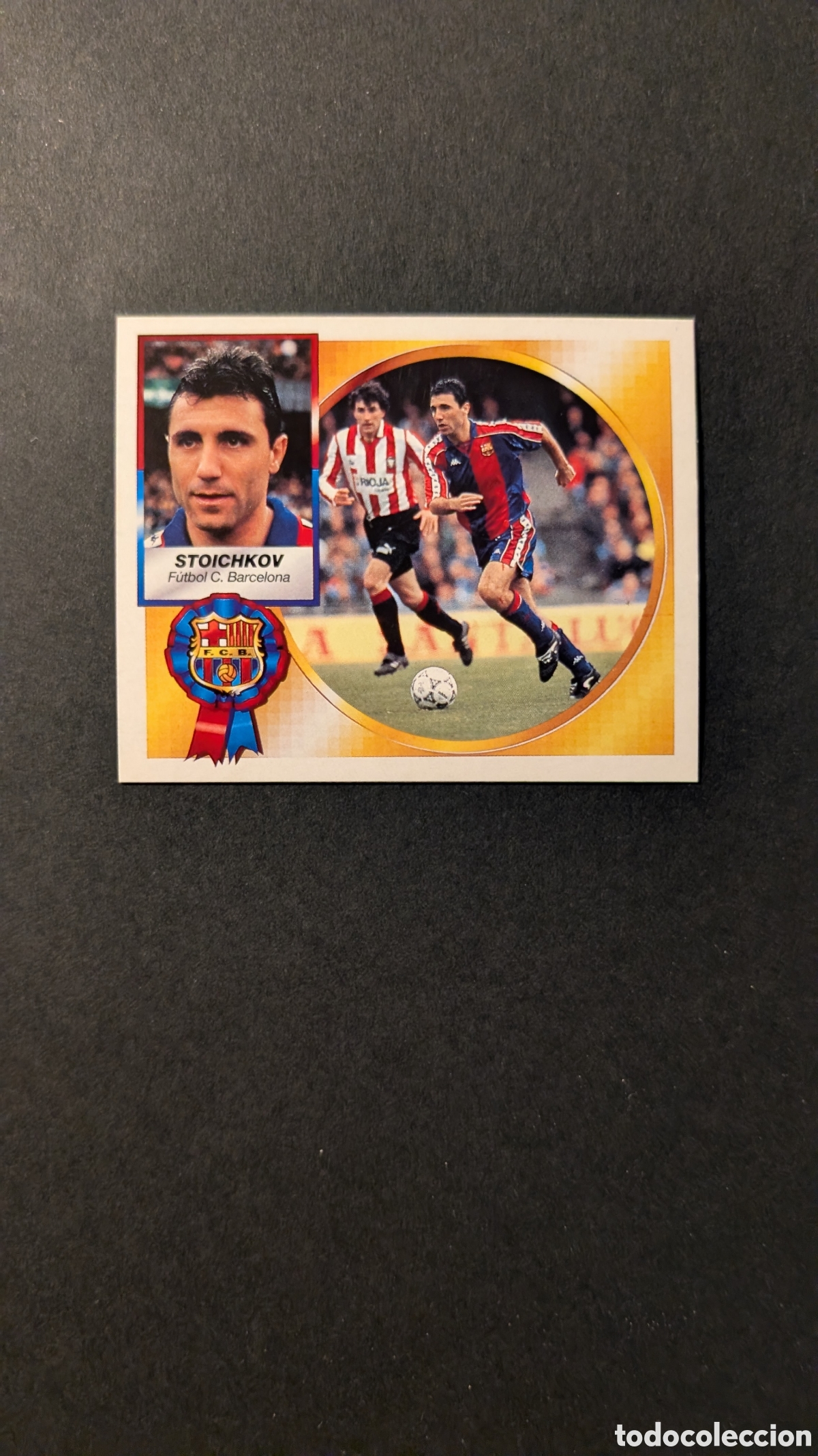 Cromos de F&uacute;tbol: STOICHKOV BARCELONA LIGA ESTE 1994/95 NUNCA PEGADO SIN PEGAR