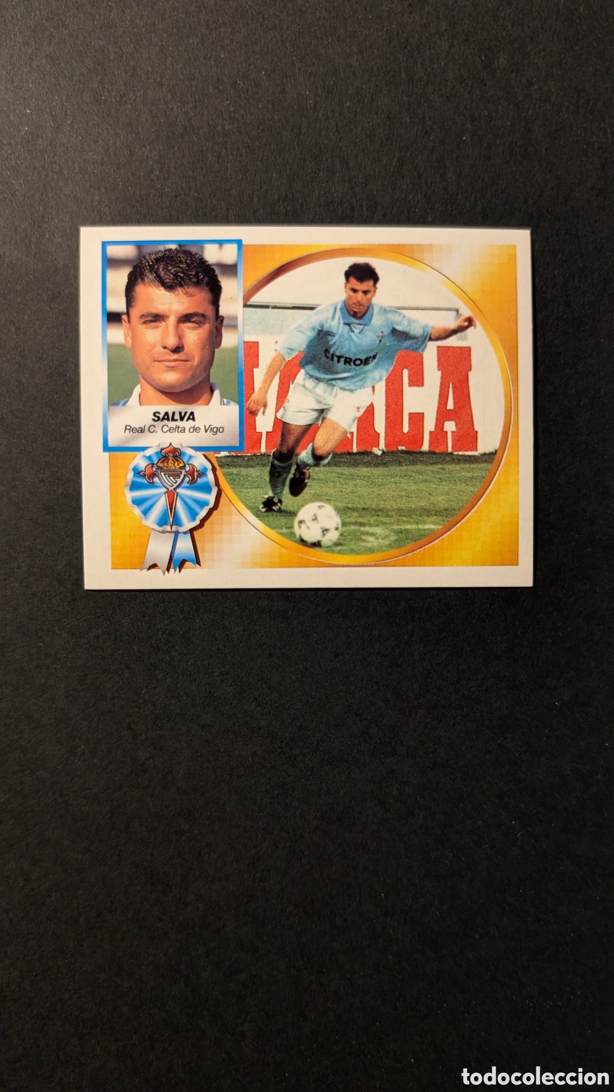 Cromos de F&uacute;tbol: SALVA CELTA BAJA LIGA ESTE 1994/95 NUNCA PEGADO SIN PEGAR