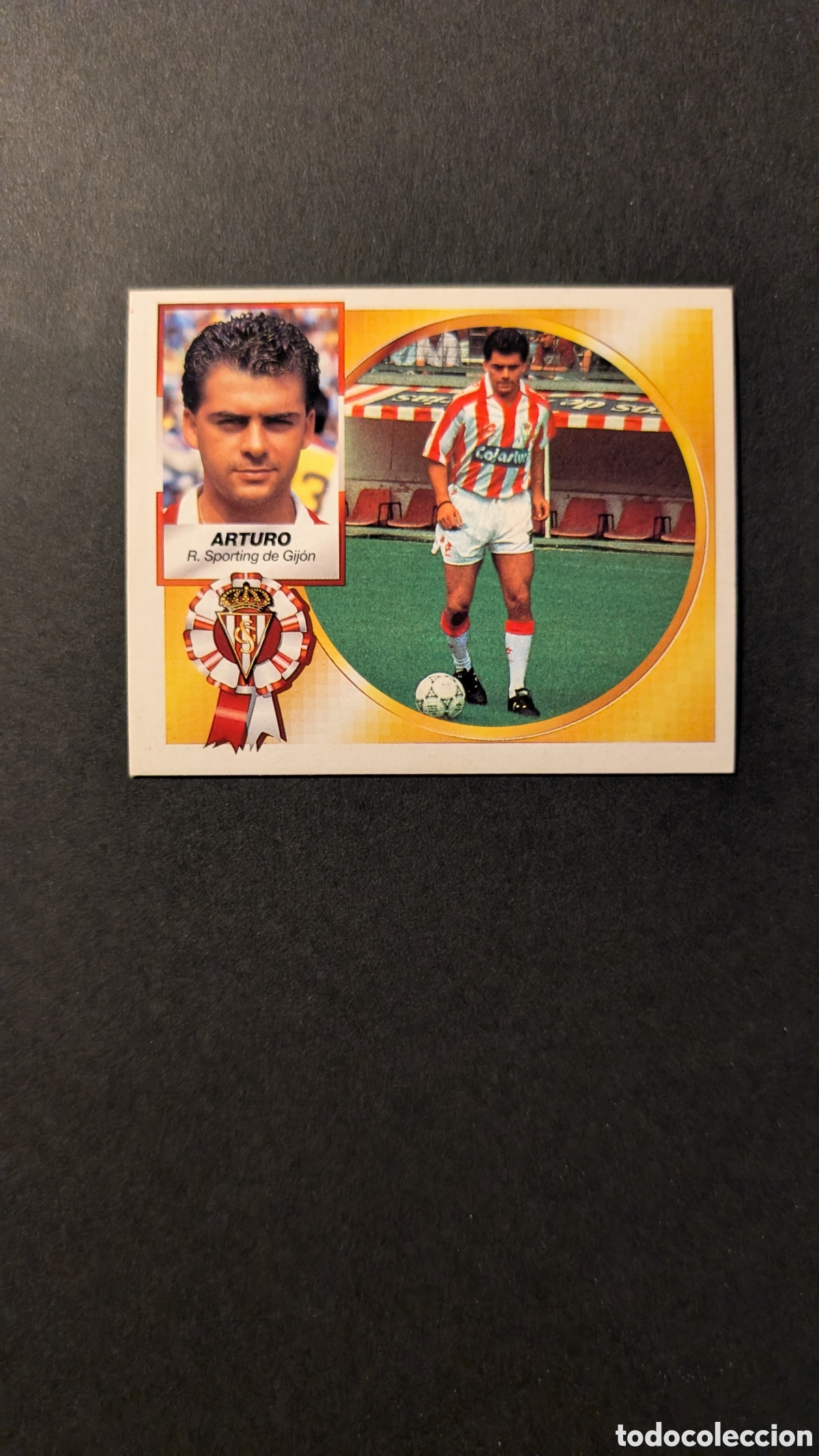 Fu&szlig;ball-Sticker: ARTURO SPORTING GIJON BAJA LIGA ESTE 1994/95 NUNCA PEGADO SIN PEGAR