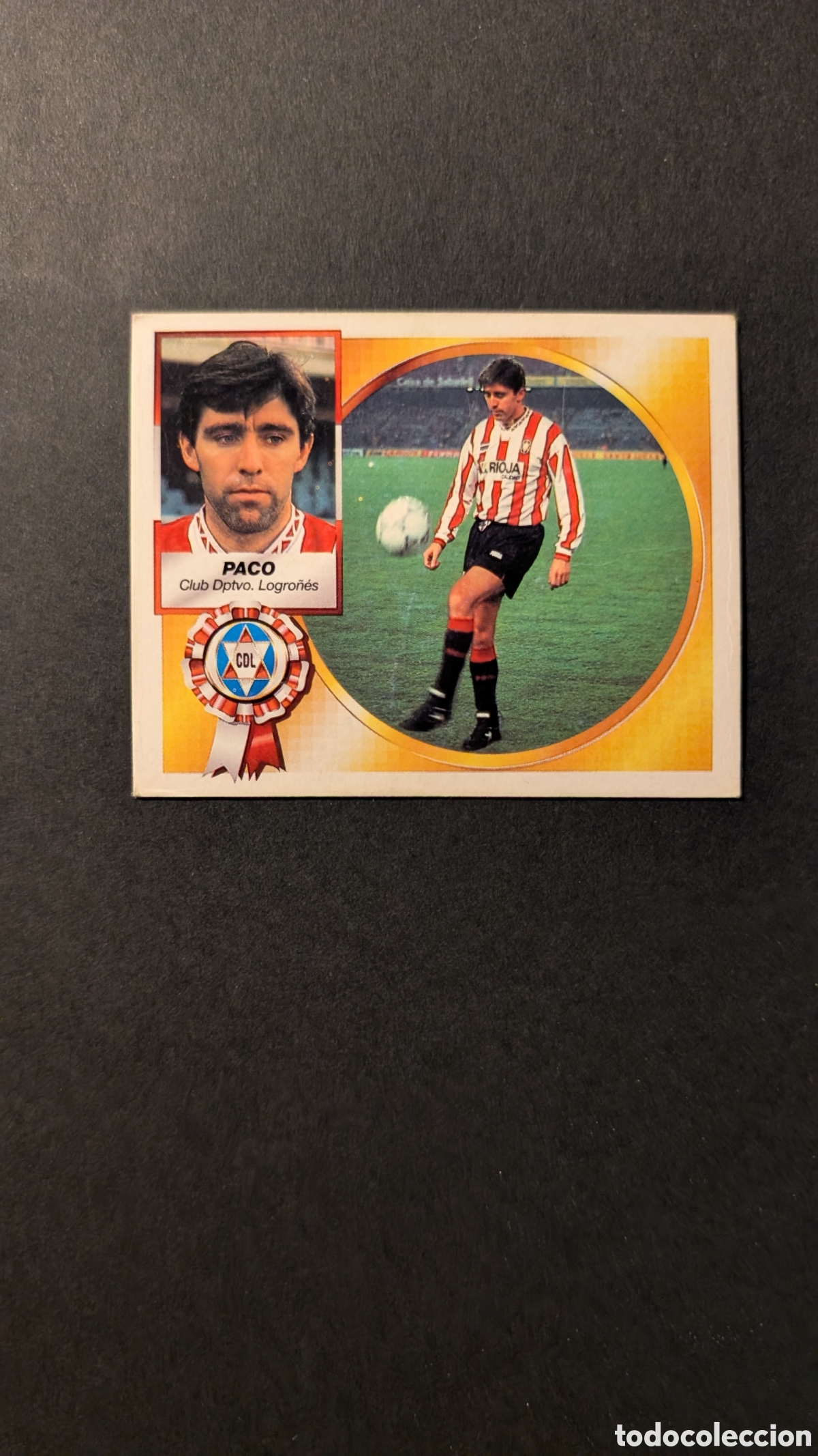 Cromos de F&uacute;tbol: PACO LOGRO&Ntilde;ES BAJA LIGA ESTE 1994/95 NUNCA PEGADO SIN PEGAR