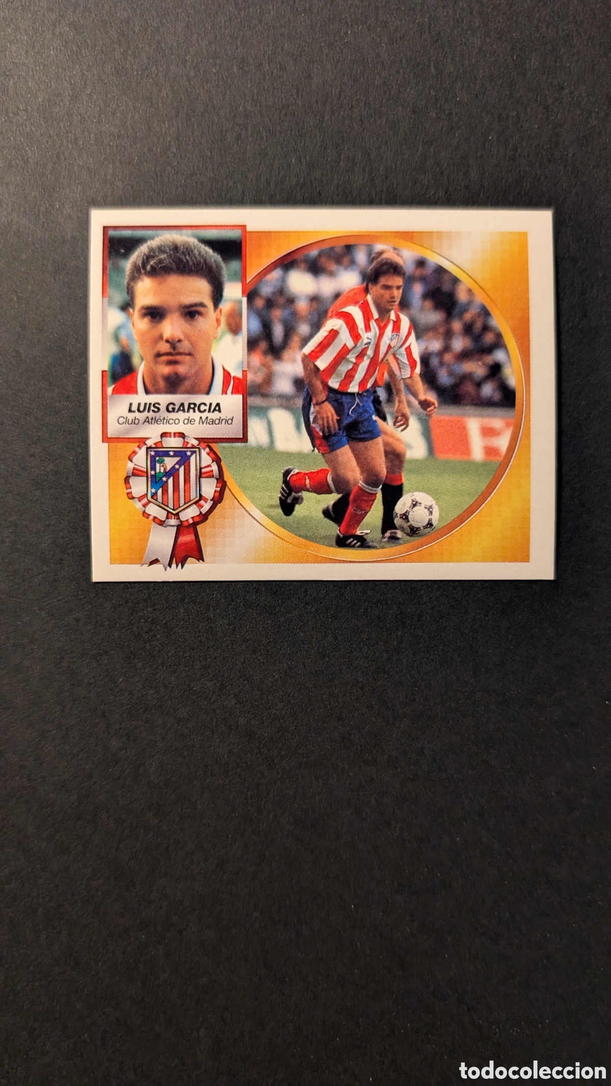 Cromos de F&uacute;tbol: LUIS GARCIA ATLETICO MADRID BAJA LIGA ESTE 1994/95 NUNCA PEGADO SIN PEGAR