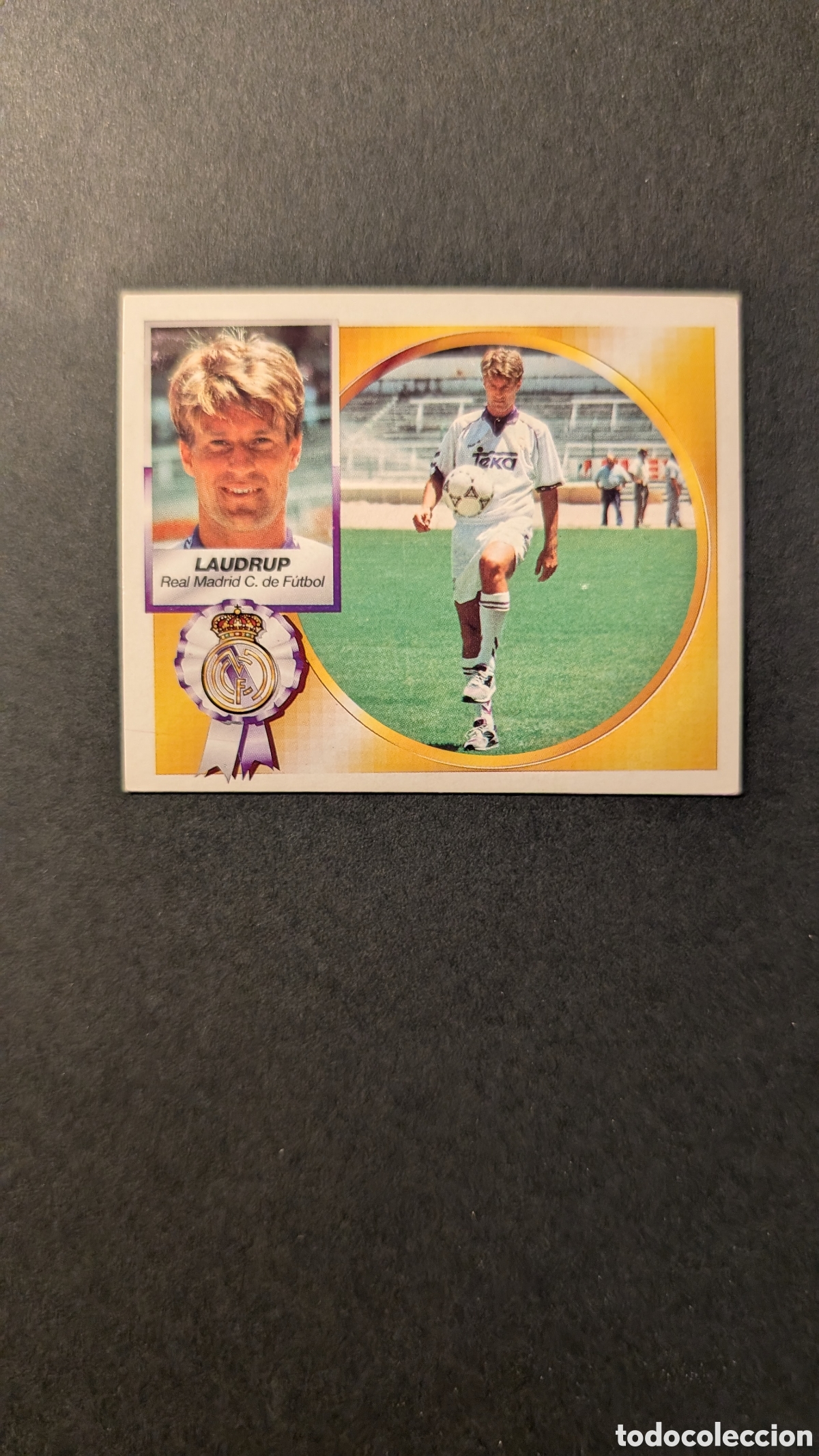 Cromos de F&uacute;tbol: LAUDRUP REAL MADRID VERSION LIGA ESTE 1994/95 NUNCA PEGADO SIN PEGAR