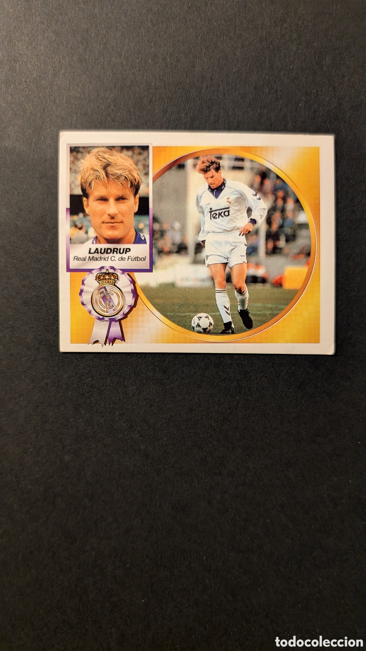 Cromos de F&uacute;tbol: LAUDRUP REAL MADRID VERSION LIGA ESTE 1994/95 NUNCA PEGADO SIN PEGAR