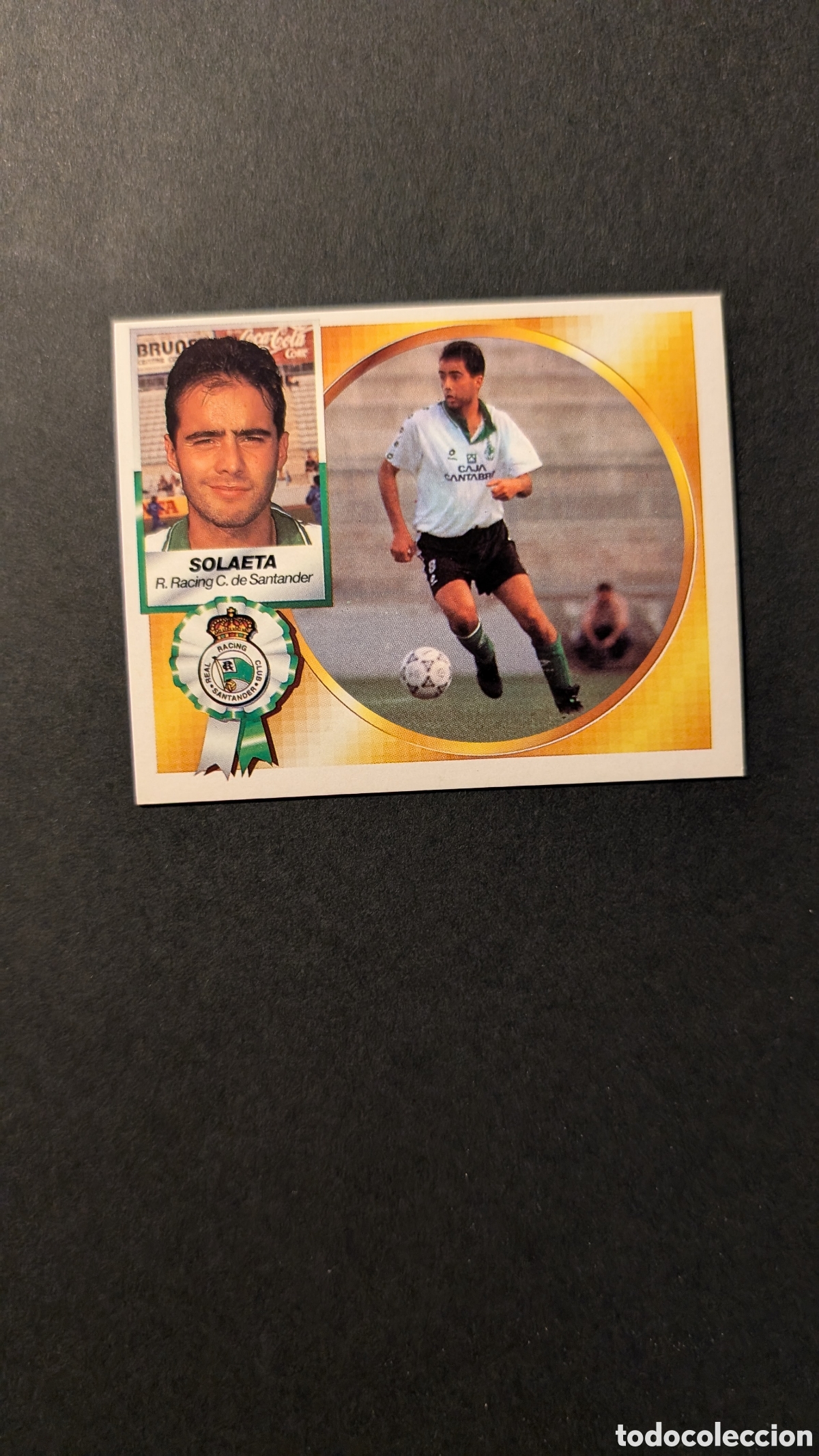 Cromos de F&uacute;tbol: SOLAETA RACING SANTANDER BAJA LIGA ESTE 1994/95 NUNCA PEGADO SIN PEGAR