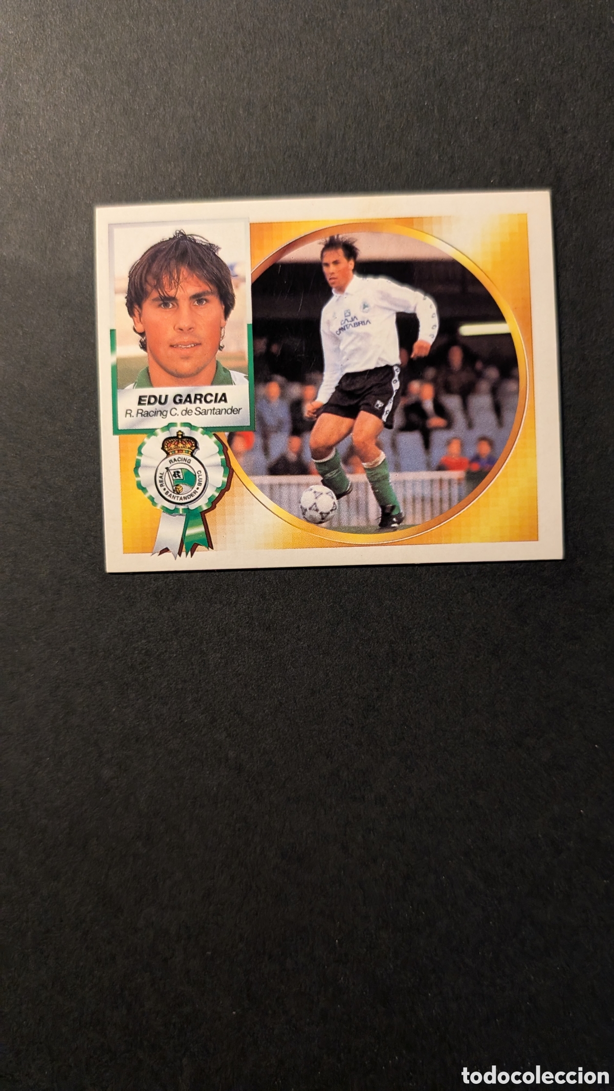 Cromos de F&uacute;tbol: EDU GARCIA RACING SANTANDER BAJA LIGA ESTE 1994/95 NUNCA PEGADO SIN PEGAR
