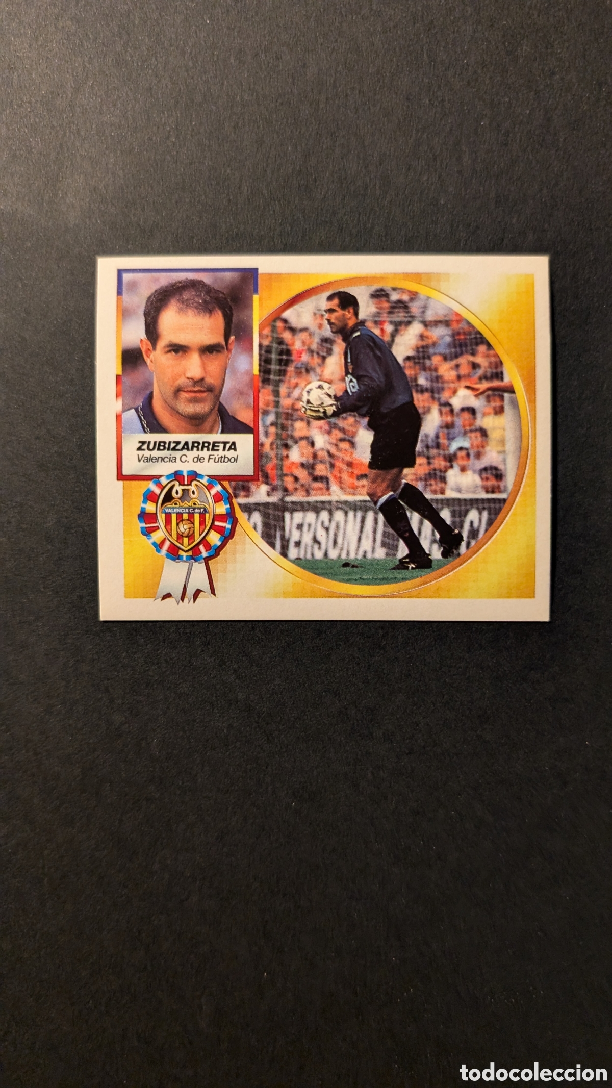 Cromos de F&uacute;tbol: ZUBIZARRETA VALENCIA VERSION LIGA ESTE 1994/95 NUNCA PEGADO SIN PEGAR