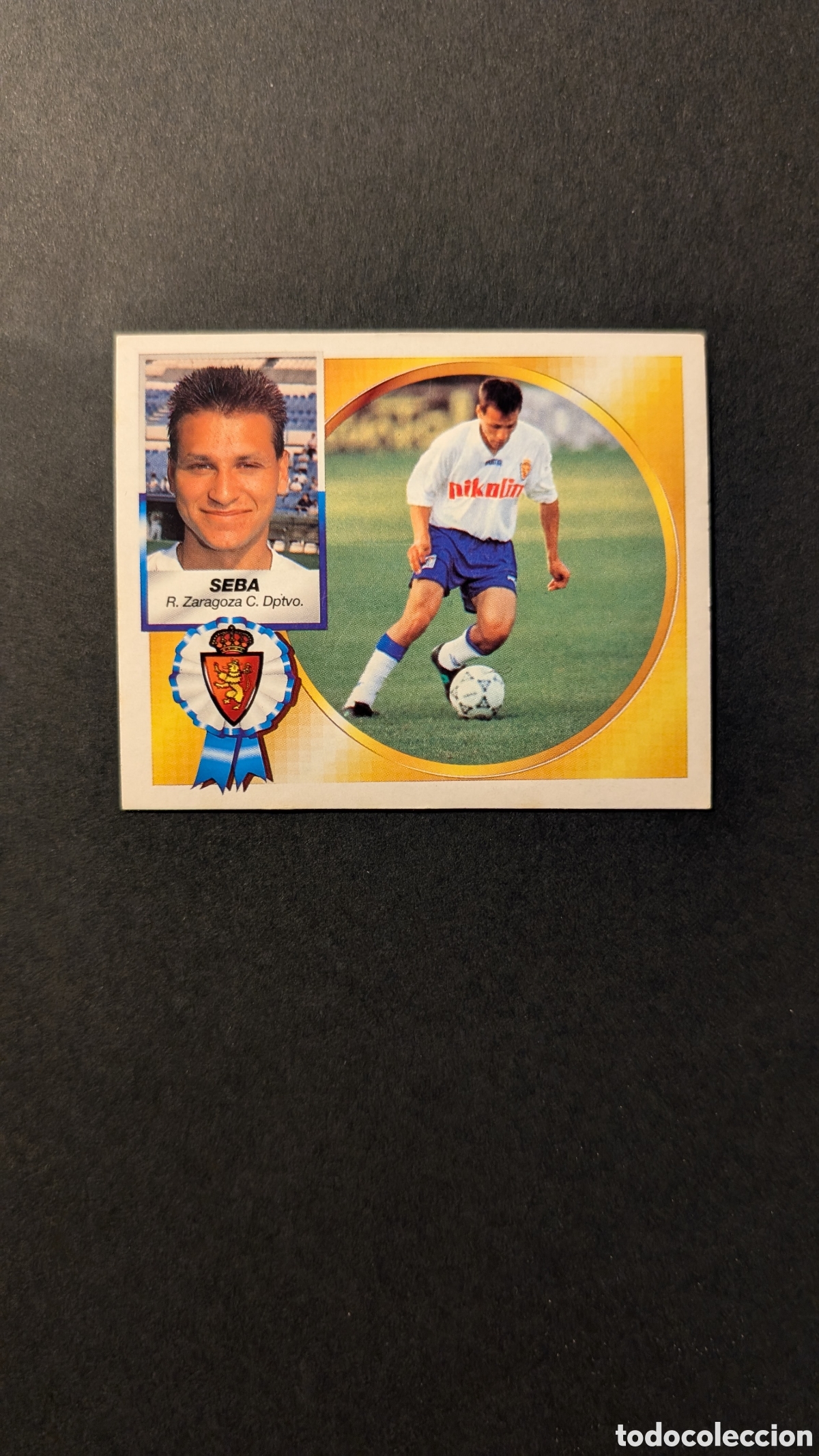 Cromos de F&uacute;tbol: SEBA ZARAGOZA BAJA LIGA ESTE 1994/95 94 95 NUNCA PEGADO SIN PEGAR