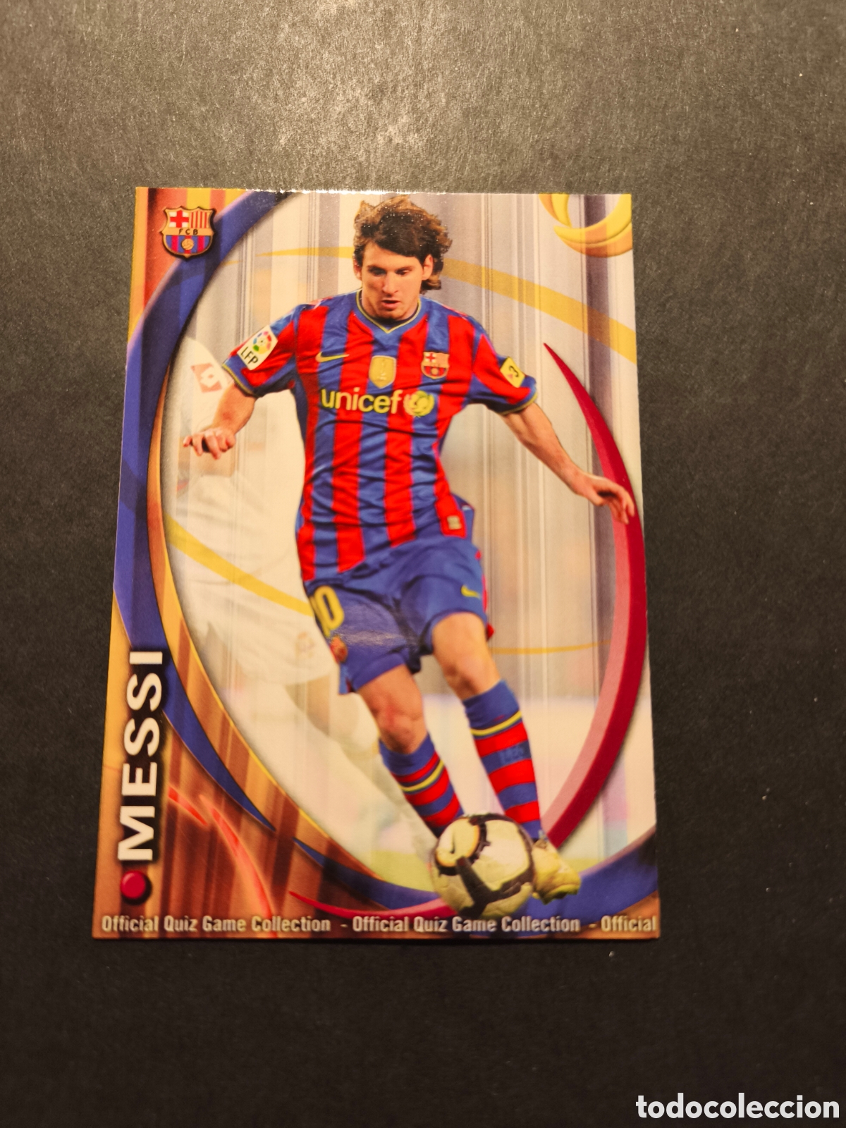 Football Stickers: N&ordm; 018 MESSI BASE FC BARCELONA MUNDICROMO 2011