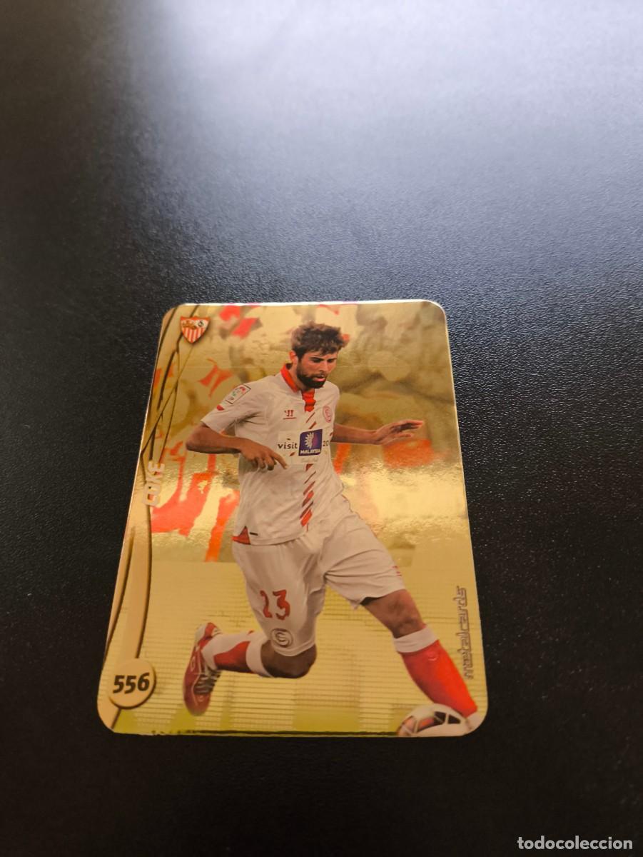 Cromos de F&uacute;tbol: 556 COKE SEVILLA BRILLO LISO DORADO TOP MUNDICROMO LIGA 2014 2015 14 15 NO PANINI ESTE