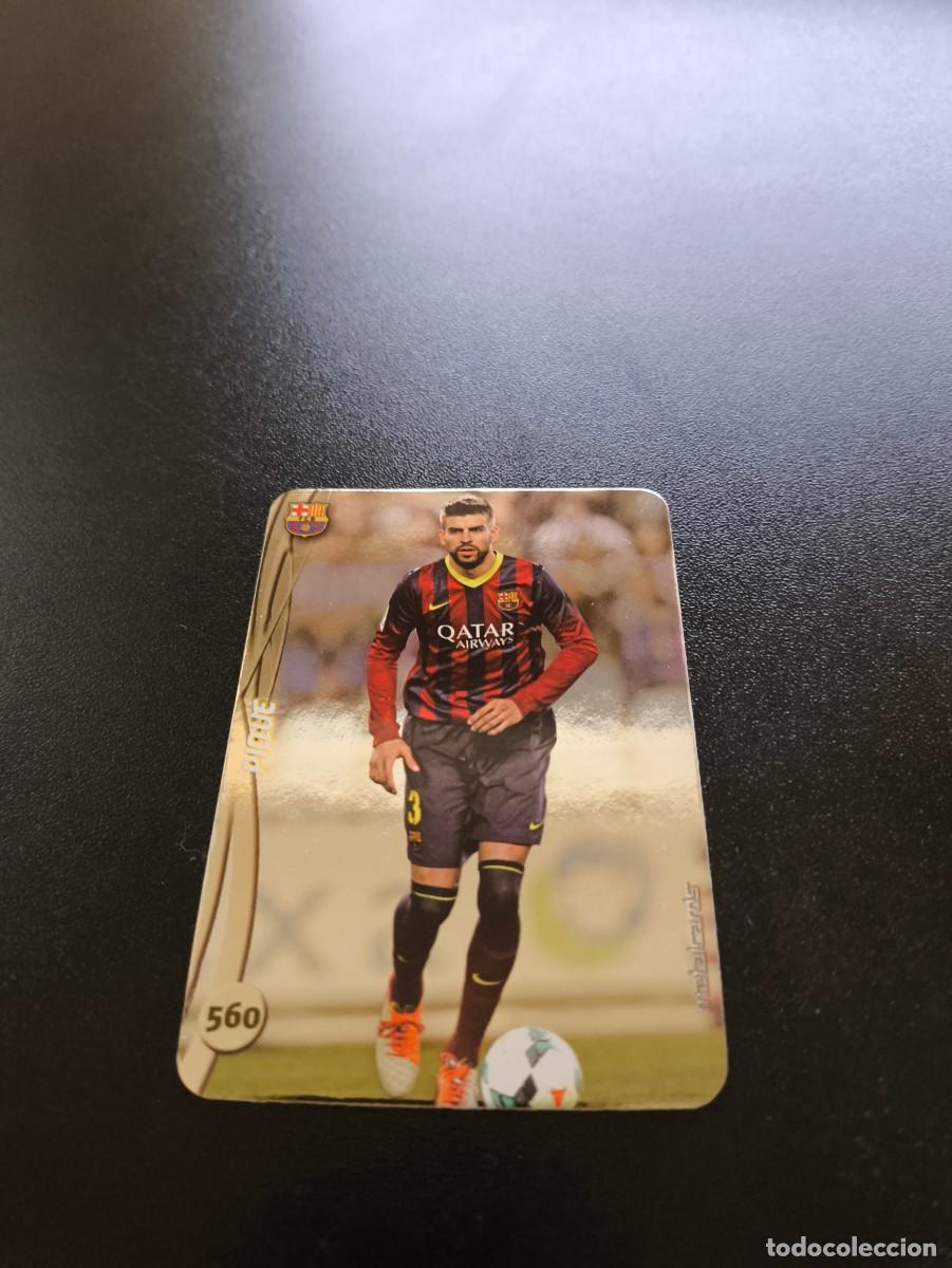 Cromos de F&uacute;tbol: 560 PIQUE BARCELONA BRILLO LISO PLATA TOP MUNDICROMO LIGA 2014 2015 14 15 NO PANINI ESTE