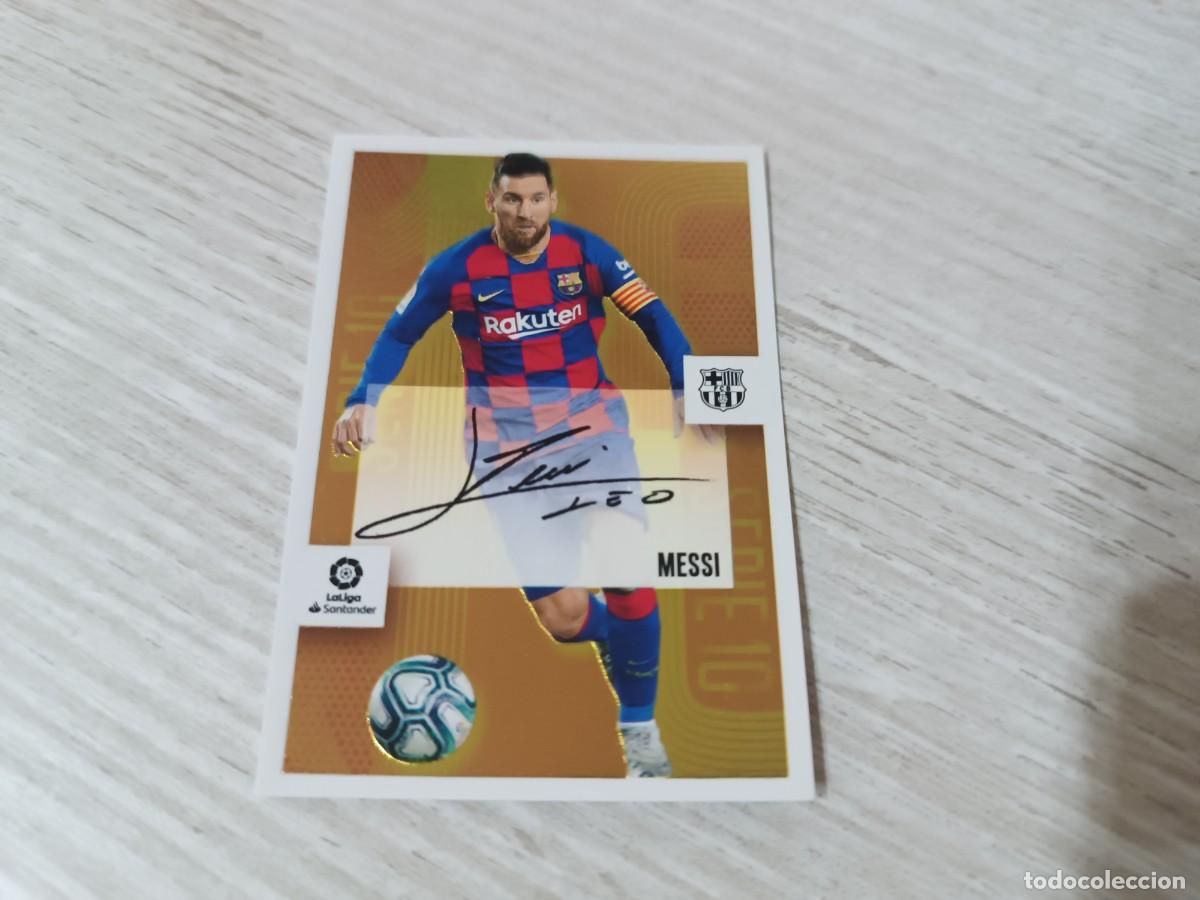 Cromos de F&uacute;tbol: MESSI SERIE 10 LIGA ESTE 2020 2021 20 21. NUNCA PEGADO