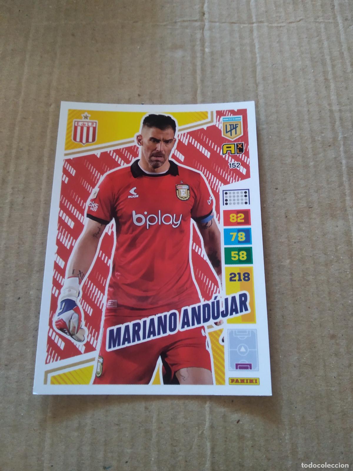 Cromos de F&uacute;tbol: 152 MARIANO ANDUJAR ESTUDIANTES PLATA CROMO FUTBOL PANINI ARGENTINO 2023 LIGA ARGENTINA ADRENALYN
