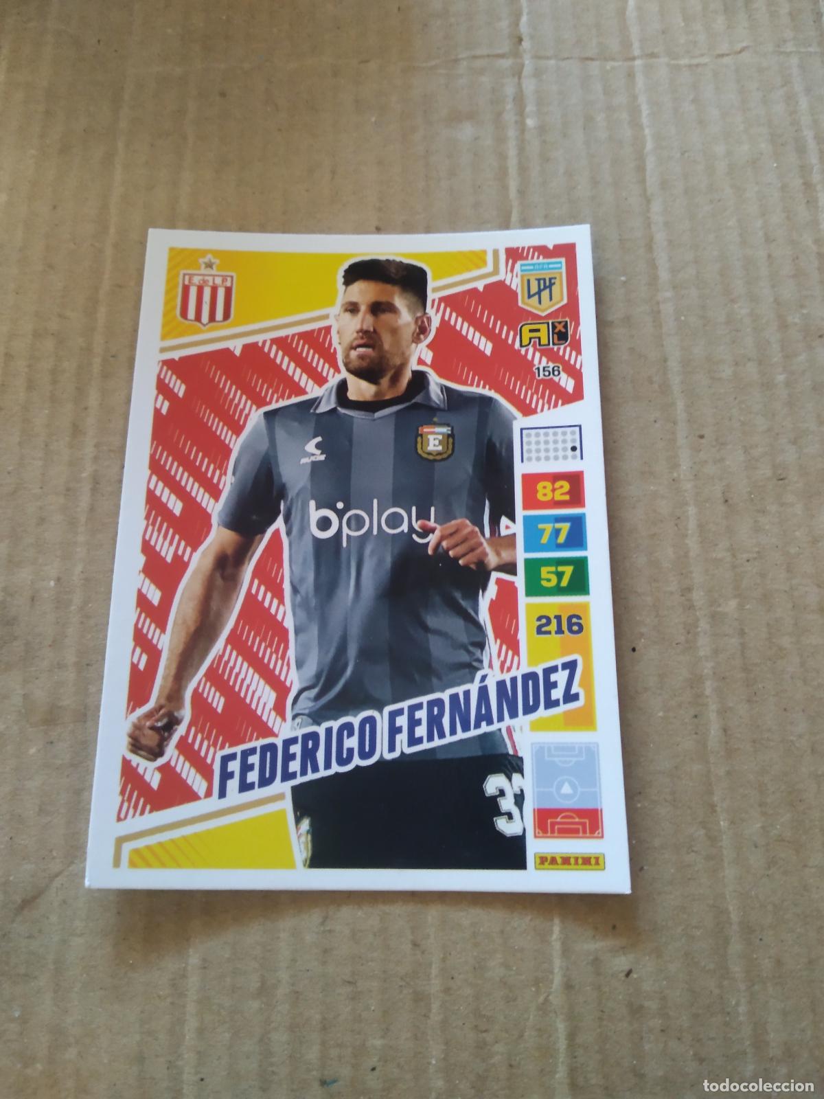 Cromos de F&uacute;tbol: 156 FEDERICO FERNANDEZ ESTUDIANTES PLATA CROMO FUTBOL PANINI ARGENTINO 2023 LIGA ARGENTINA ADRENALYN