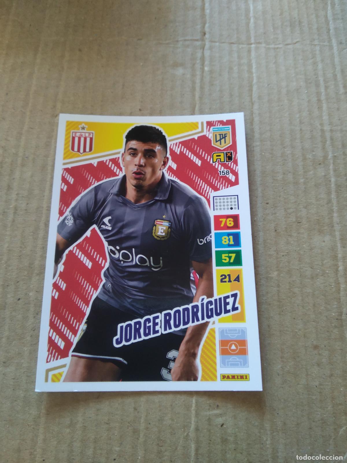 Cromos de F&uacute;tbol: 158 JORGE RODRIGUEZ ESTUDIANTES PLATA CROMO FUTBOL PANINI ARGENTINO 2023 LIGA ARGENTINA ADRENALYN