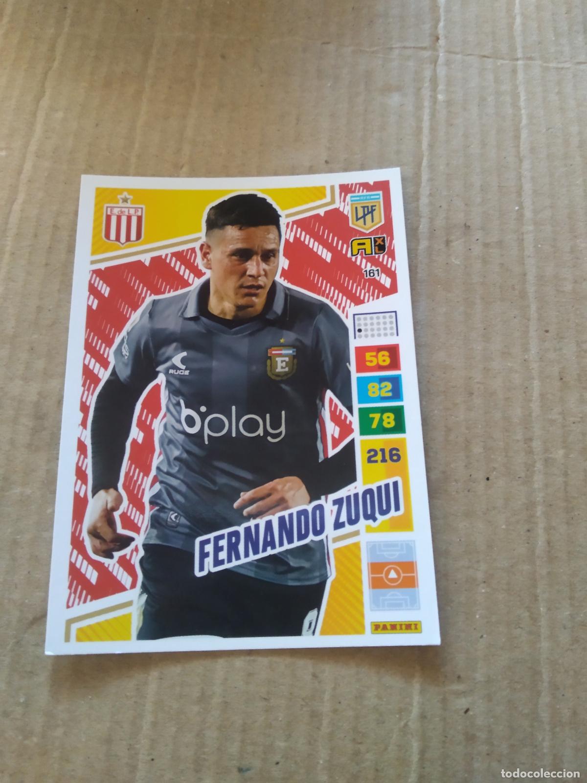 Cromos de F&uacute;tbol: 161 FERNANDO ZUQUI ESTUDIANTES PLATA CROMO FUTBOL PANINI ARGENTINO 2023 LIGA ARGENTINA ADRENALYN