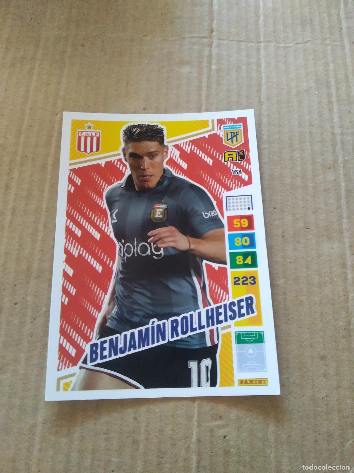 Cromos de Futebol: 164 BENJAMIN ROLLHEISER ESTUDIANTES CROMO FUTBOL PANINI ARGENTINO 2023 LIGA ARGENTINA ADRENALYN