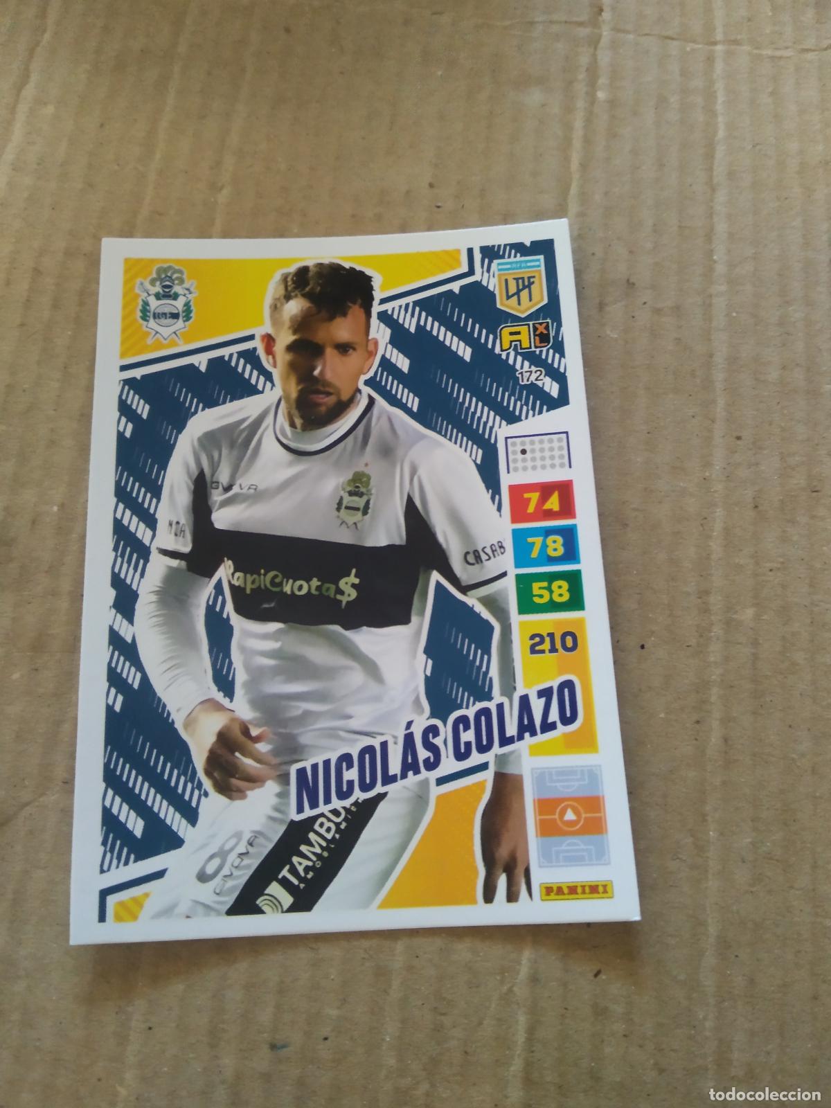 Cromos de F&uacute;tbol: 172 NICOLAS COLAZO GIMNASIA CROMO FUTBOL PANINI ARGENTINO 2023 LIGA ARGENTINA ADRENALYN