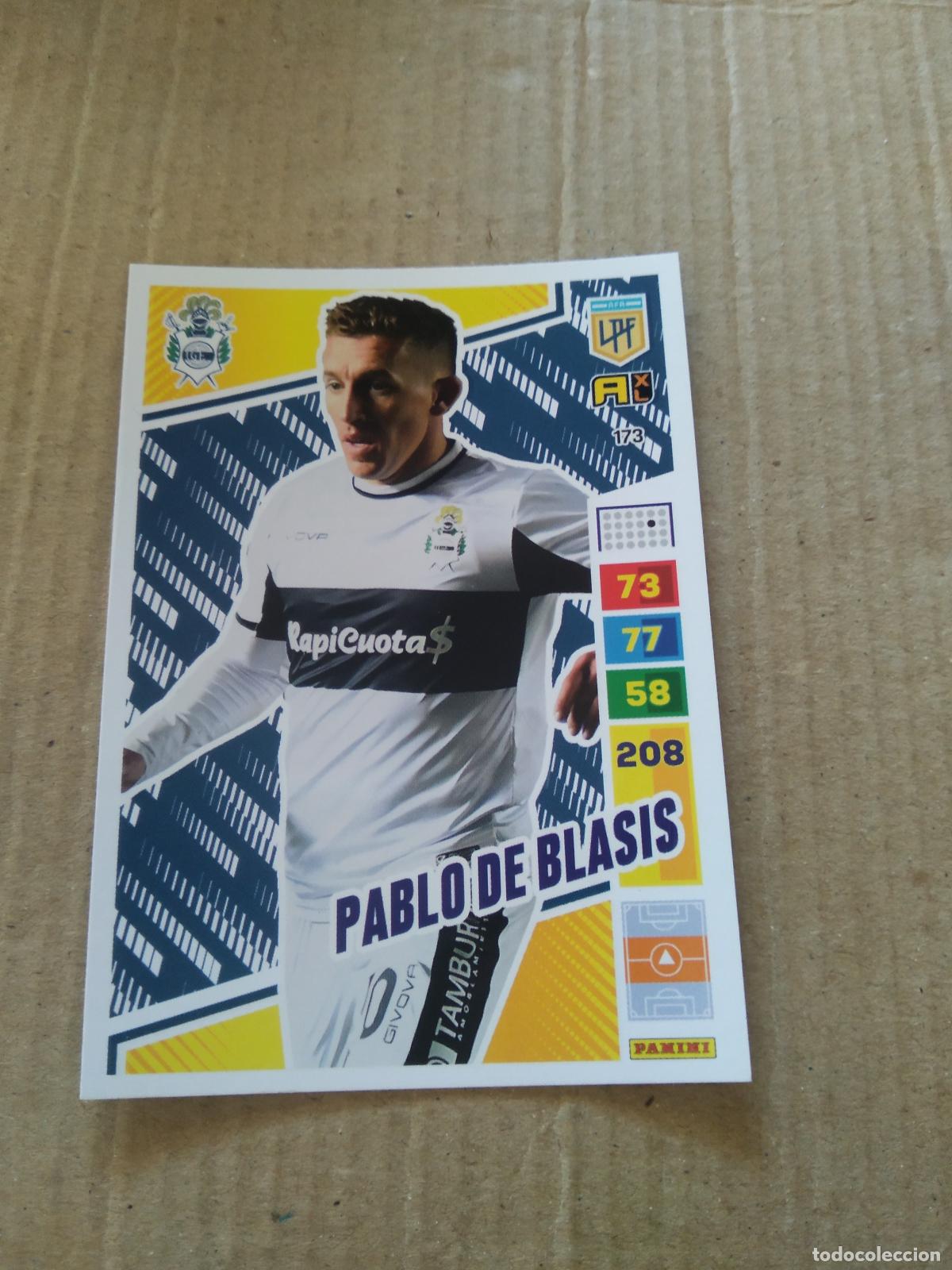 Cromos de F&uacute;tbol: 173 PABLO DE BLASIS GIMNASIA CROMO FUTBOL PANINI ARGENTINO 2023 LIGA ARGENTINA ADRENALYN