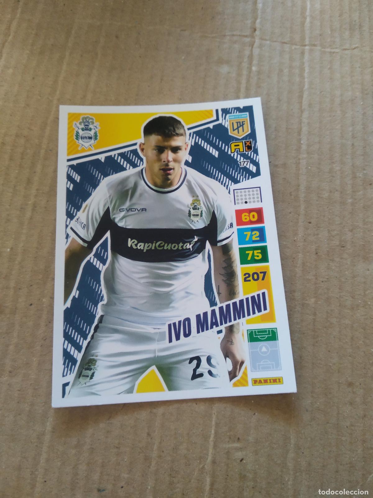 Cromos de F&uacute;tbol: 177 IVO MAMMINI GIMNASIA CROMO FUTBOL PANINI ARGENTINO 2023 LIGA ARGENTINA ADRENALYN