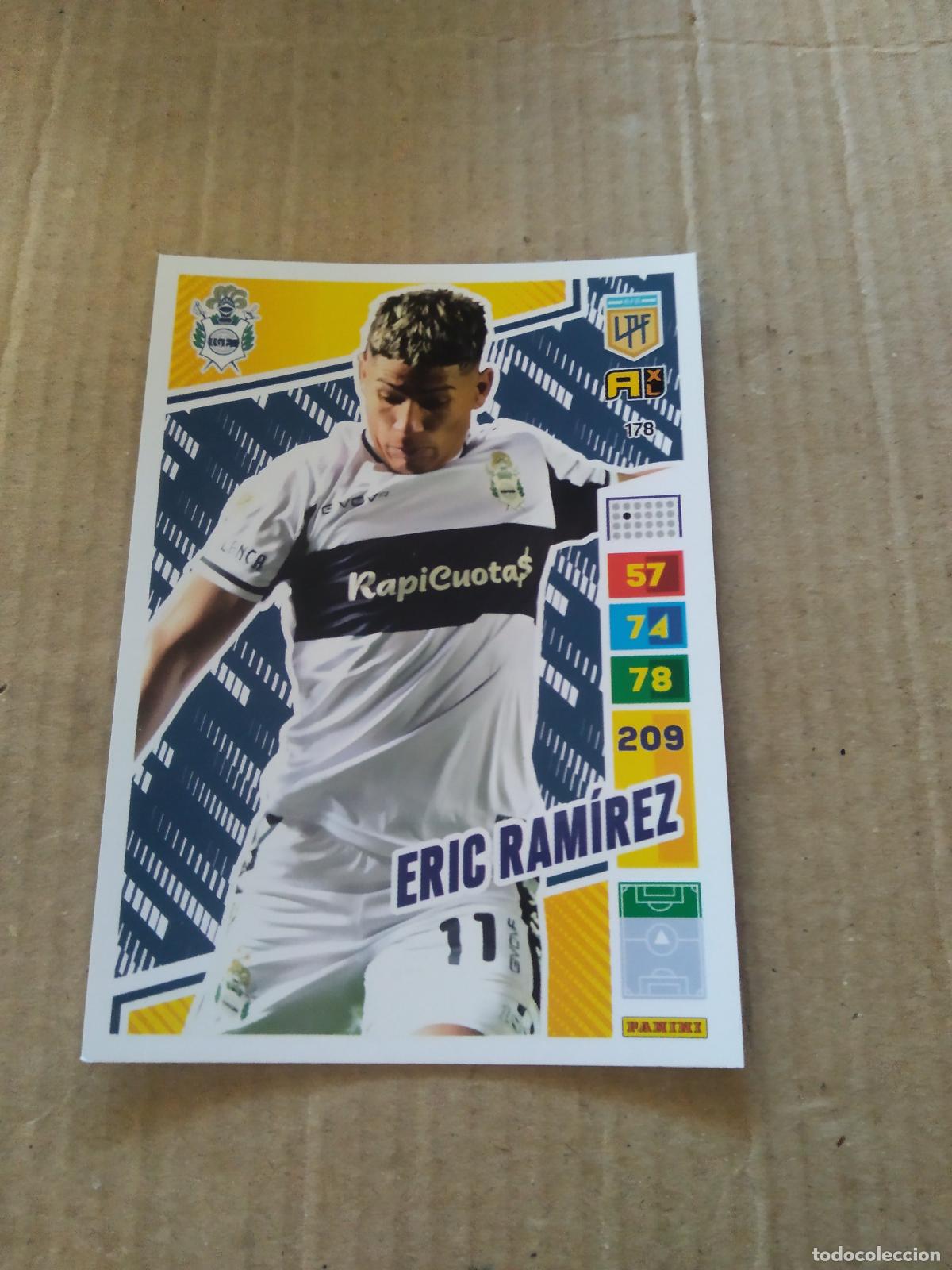 Cromos de F&uacute;tbol: 178 ERIC RAMIREZ GIMNASIA CROMO FUTBOL PANINI ARGENTINO 2023 LIGA ARGENTINA ADRENALYN