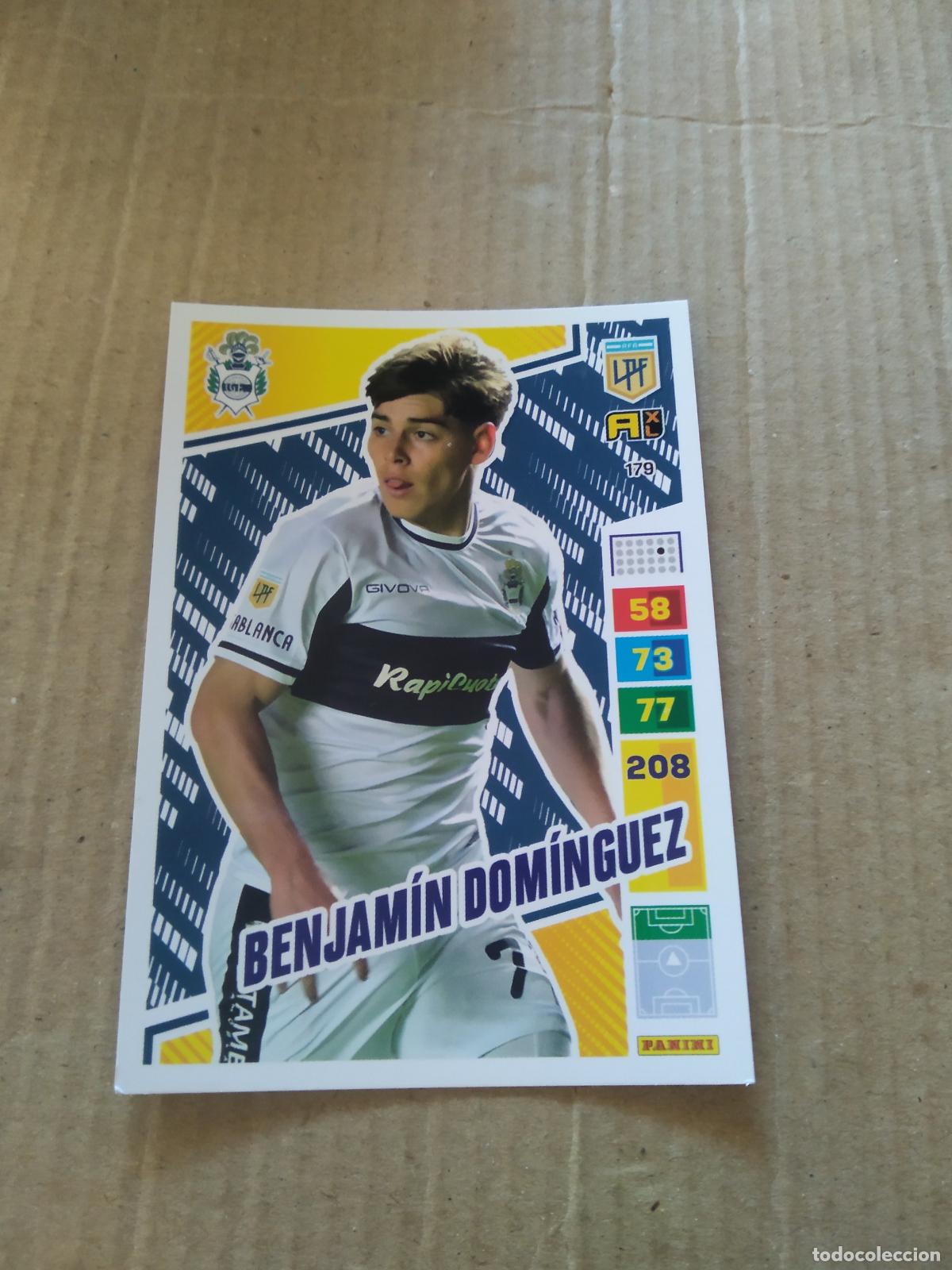 Figurine di Calcio: 179 BENJAMIN DOMINGUEZ GIMNASIA CROMO FUTBOL PANINI ARGENTINO 2023 LIGA ARGENTINA ADRENALYN