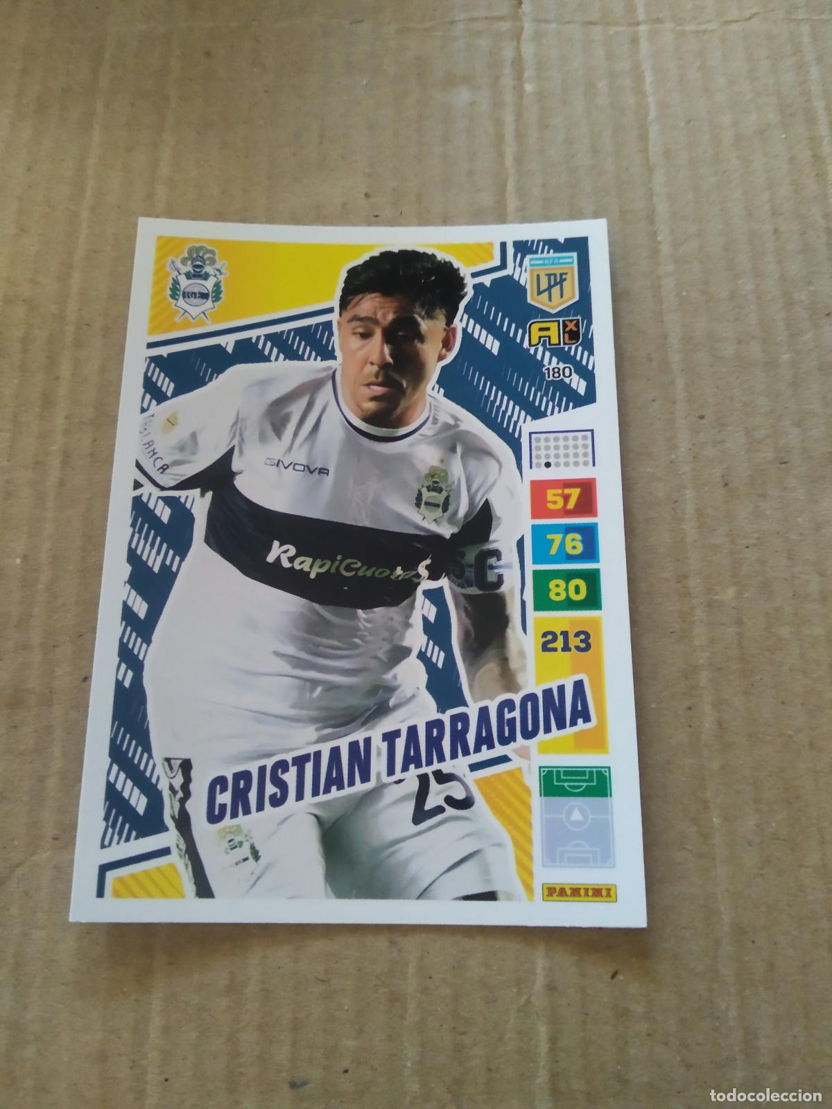 Figurine di Calcio: 180 CRISTIAN TARRAGONA GIMNASIA CROMO FUTBOL PANINI ARGENTINO 2023 LIGA ARGENTINA ADRENALYN