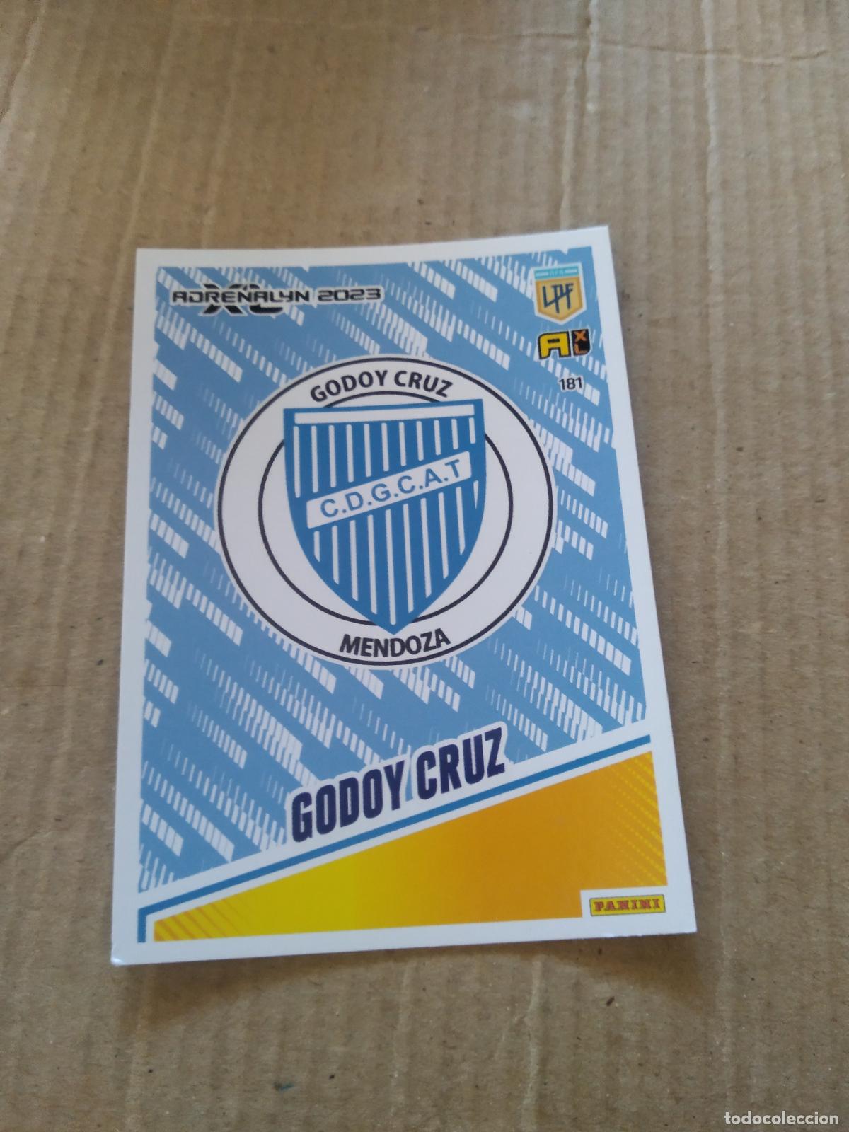 Cromos de F&uacute;tbol: 181 ESCUDO GODOY CRUZ CROMO FUTBOL PANINI ARGENTINO 2023 LIGA ARGENTINA ADRENALYN