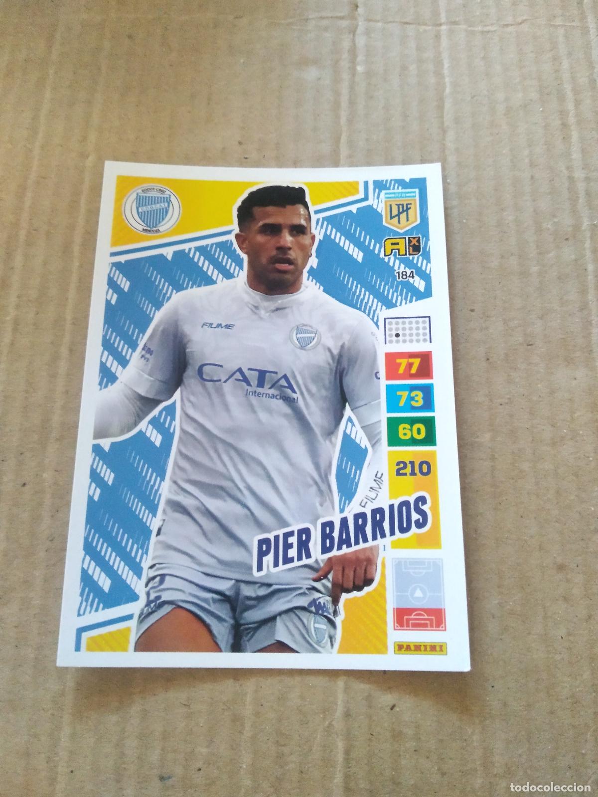 Cromos de F&uacute;tbol: 184 PIER BARRIOS GODOY CRUZ CROMO FUTBOL PANINI ARGENTINO 2023 LIGA ARGENTINA ADRENALYN