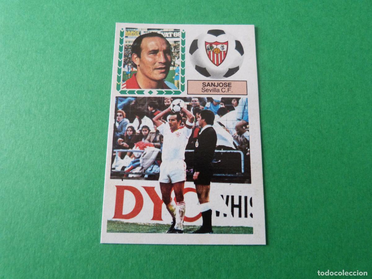 Cromos de F&uacute;tbol: CROMO FUTBOL SANJOSE SEVILLA F.C. DESPEGADO LIGA ESTE 1983-1984/83-84
