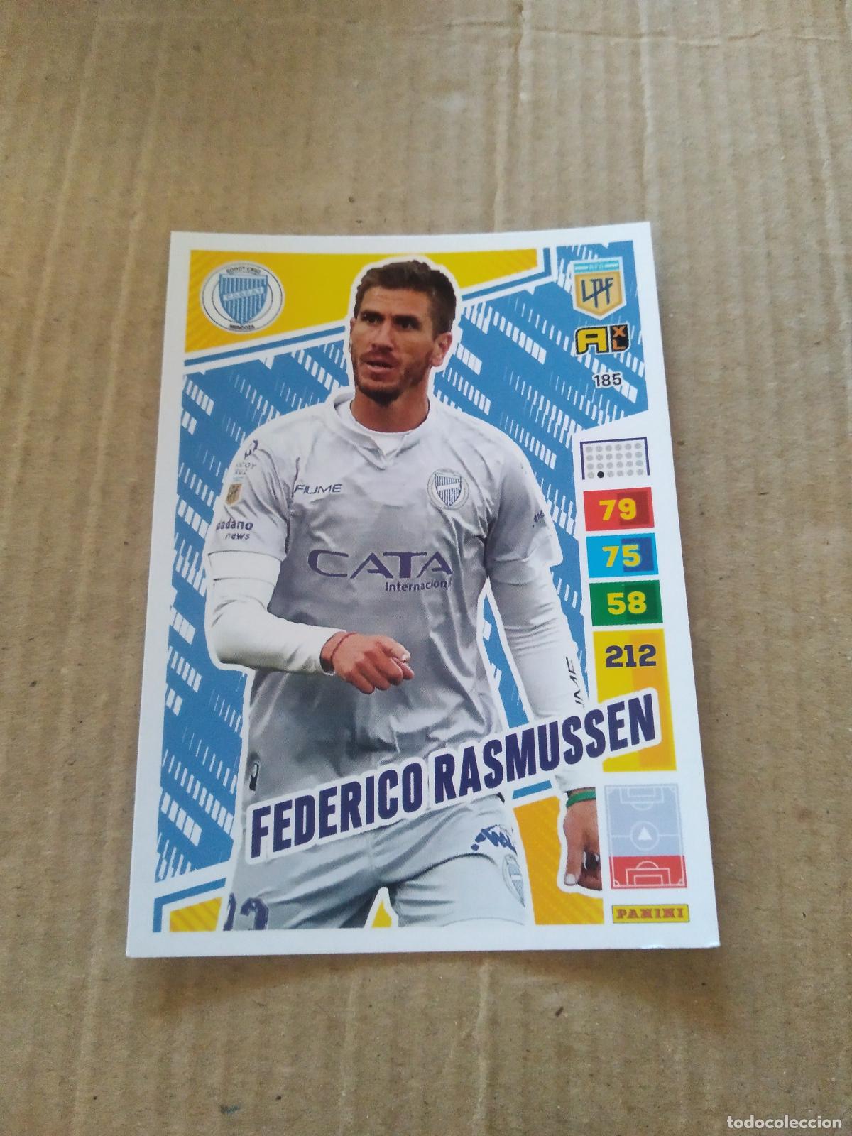 Cromos de F&uacute;tbol: 185 FEDERICO RASMUSSEN GODOY CRUZ CROMO FUTBOL PANINI ARGENTINO 2023 LIGA ARGENTINA ADRENALYN