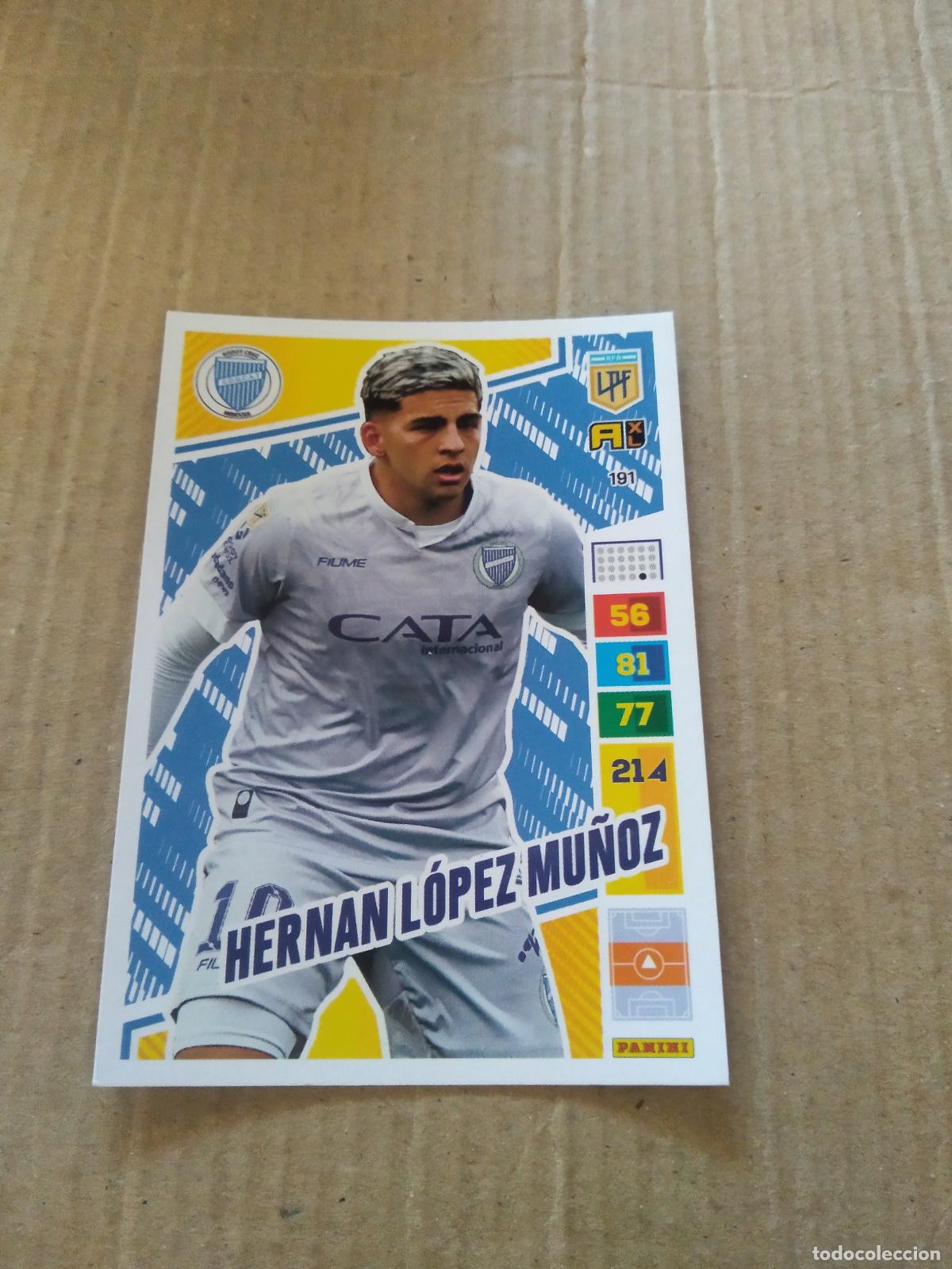 Cromos de F&uacute;tbol: 191 HERNAN LOPEZ MU&Ntilde;OZ GODOY CRUZ CROMO FUTBOL PANINI ARGENTINO 2023 LIGA ARGENTINA ADRENALYN