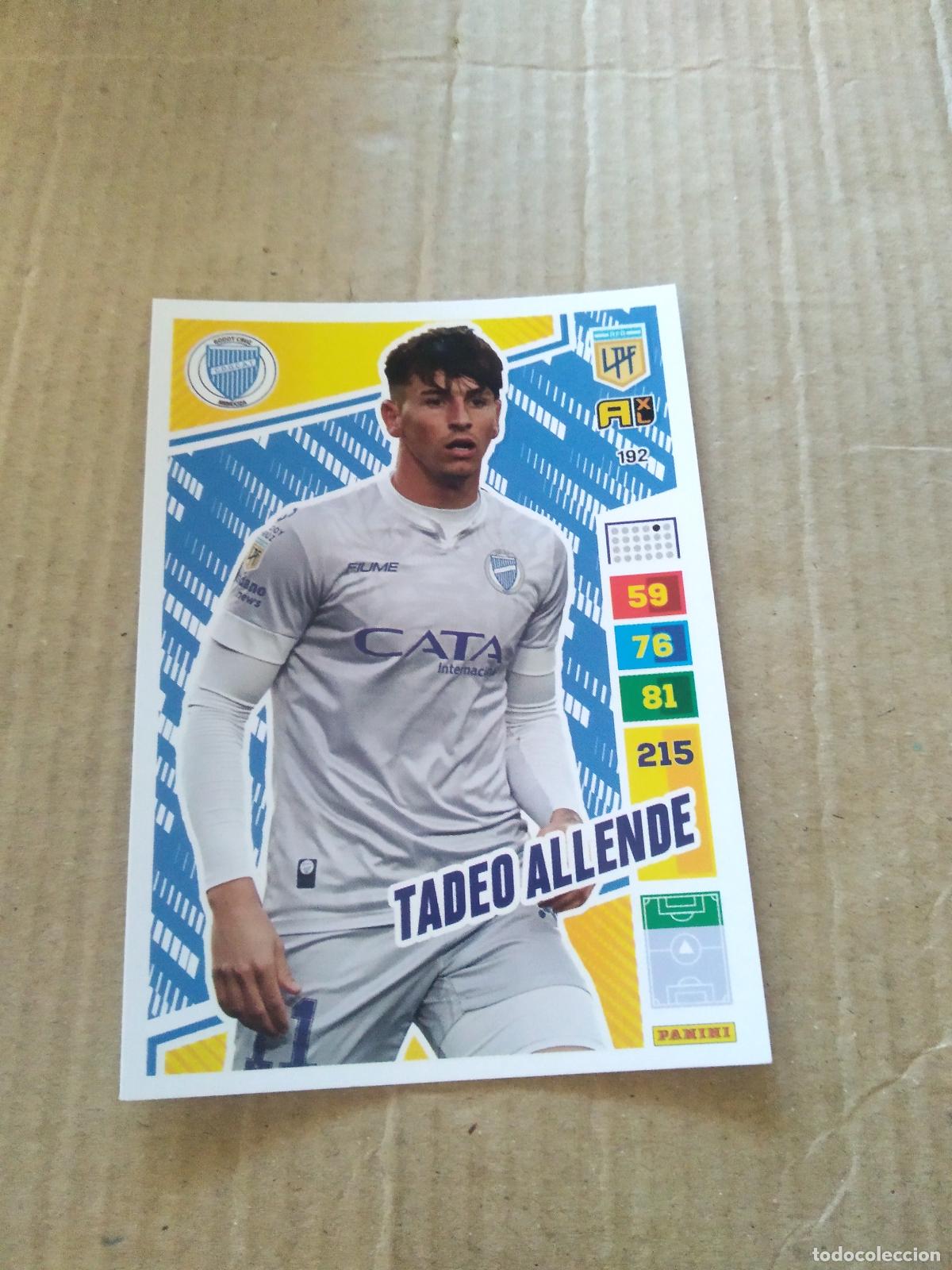 Cromos de F&uacute;tbol: 192 TADEO ALLENDE GODOY CRUZ CROMO FUTBOL PANINI ARGENTINO 2023 LIGA ARGENTINA ADRENALYN