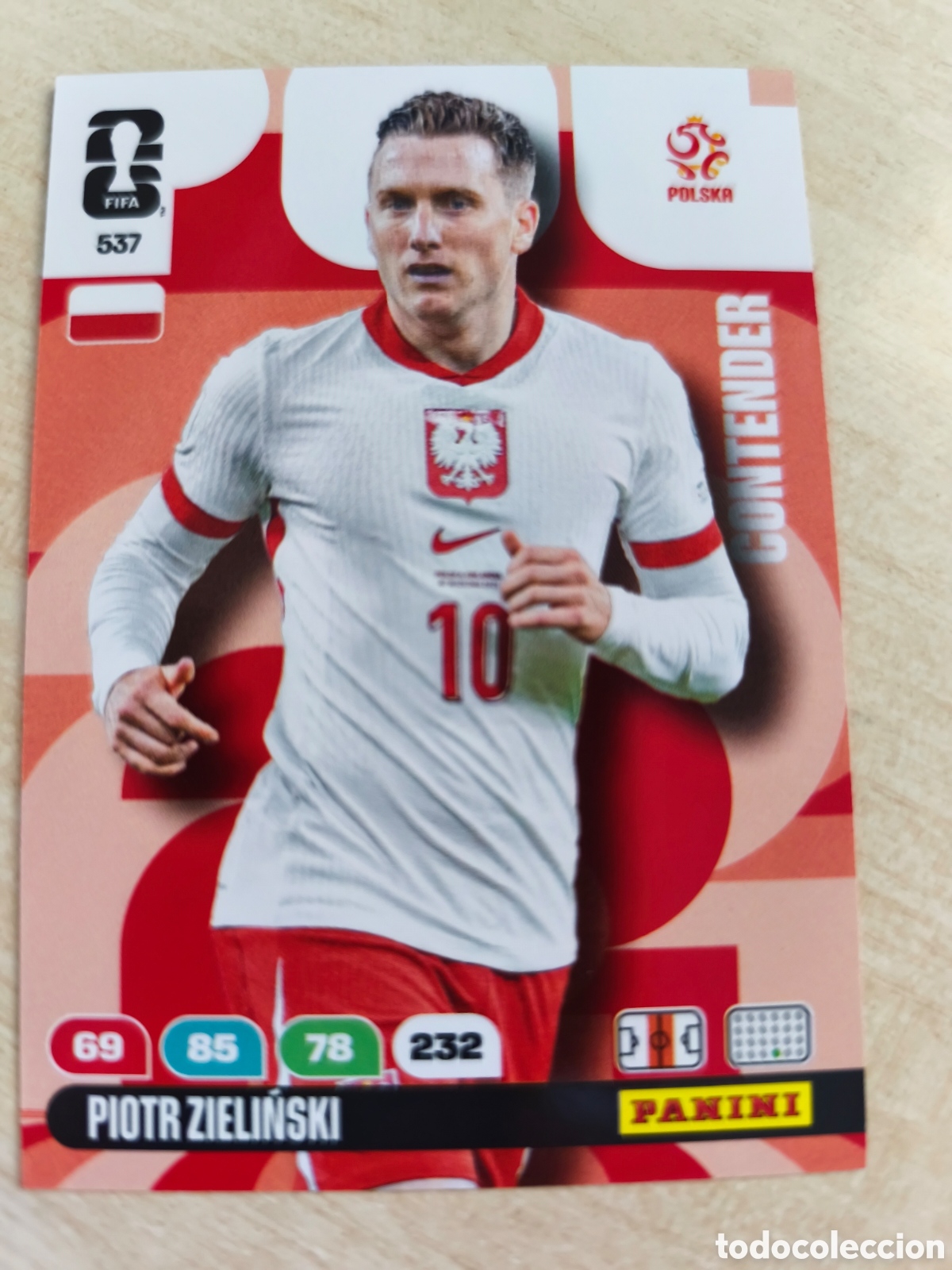 Cromos de F&uacute;tbol: 537 Piotr Zieliński, Contender, Polonia, Panini Adrenalyn XL Fifa World Cup 2026 Mundial 26