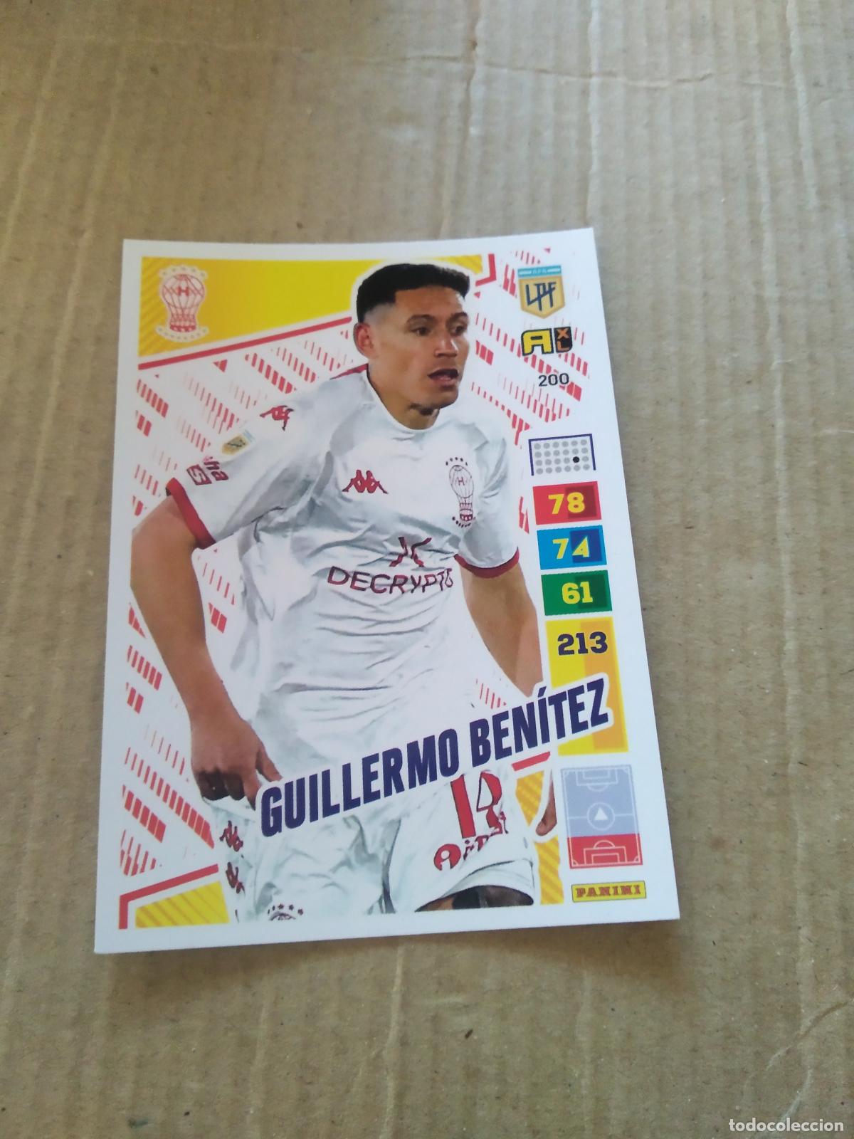 Figurine di Calcio: 200 GUILLERMO BENITEZ HURACAN CROMO FUTBOL PANINI ARGENTINO 2023 LIGA ARGENTINA ADRENALYN