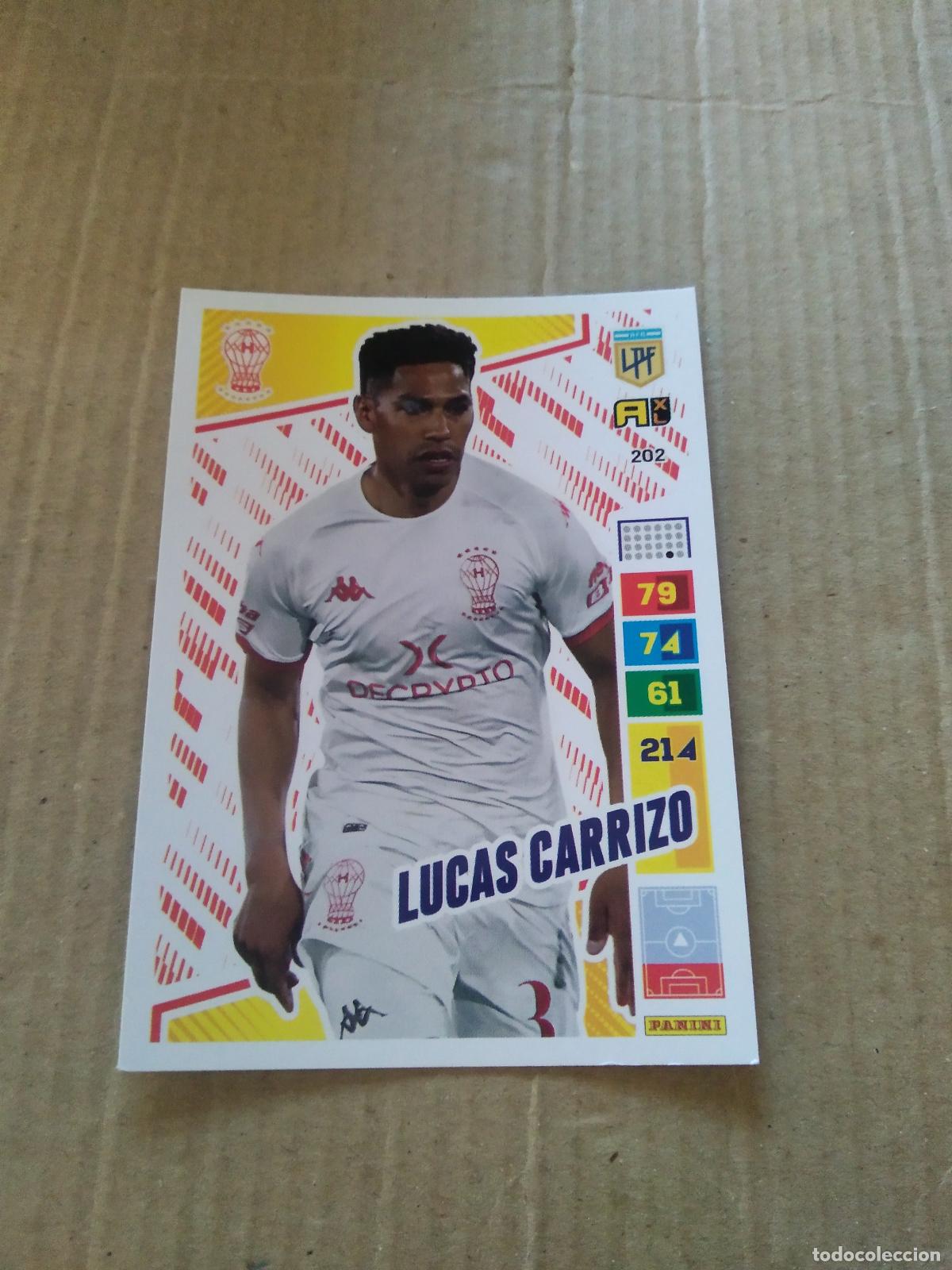 Cromos de F&uacute;tbol: 202 LUCAS CARRIZO HURACAN CROMO FUTBOL PANINI ARGENTINO 2023 LIGA ARGENTINA ADRENALYN
