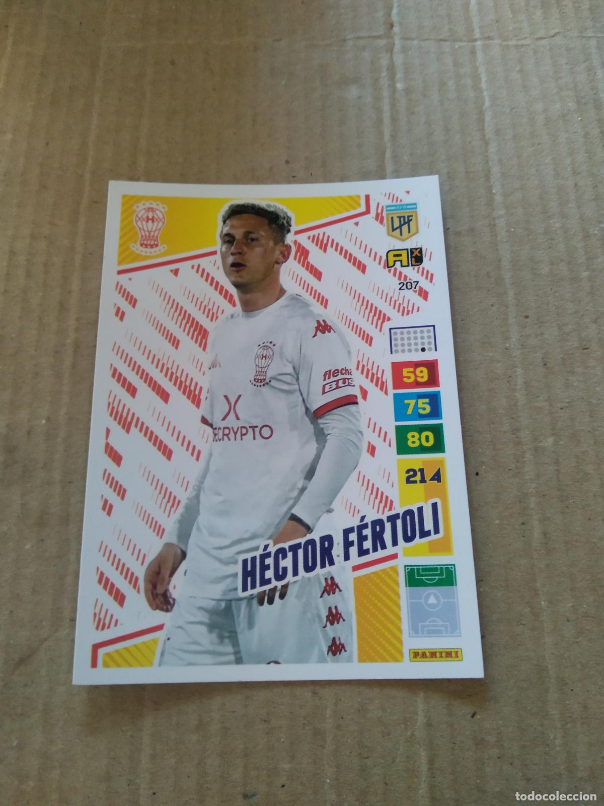 Cromos de F&uacute;tbol: 207 HECTOR FERTOLI HURACAN CROMO FUTBOL PANINI ARGENTINO 2023 LIGA ARGENTINA ADRENALYN