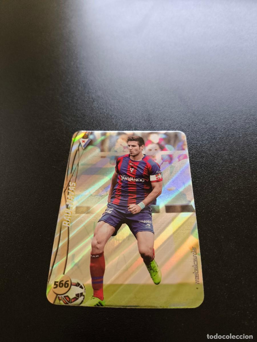Football Stickers: 566 RAUL NAVAS EIBAR BRILLO RAYAS PLATA MUNDICROMO LIGA 2014 2015 14 15 NO PANINI ESTE