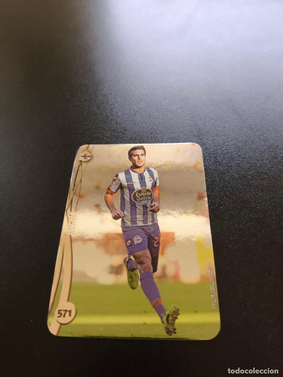 Cromos de F&uacute;tbol: 571 INSUA DEPORTIVO DE LA CORU&Ntilde;A BRILLO LISO PLATA MUNDICROMO LIGA 2014 2015 14 15 NO PANINI ESTE
